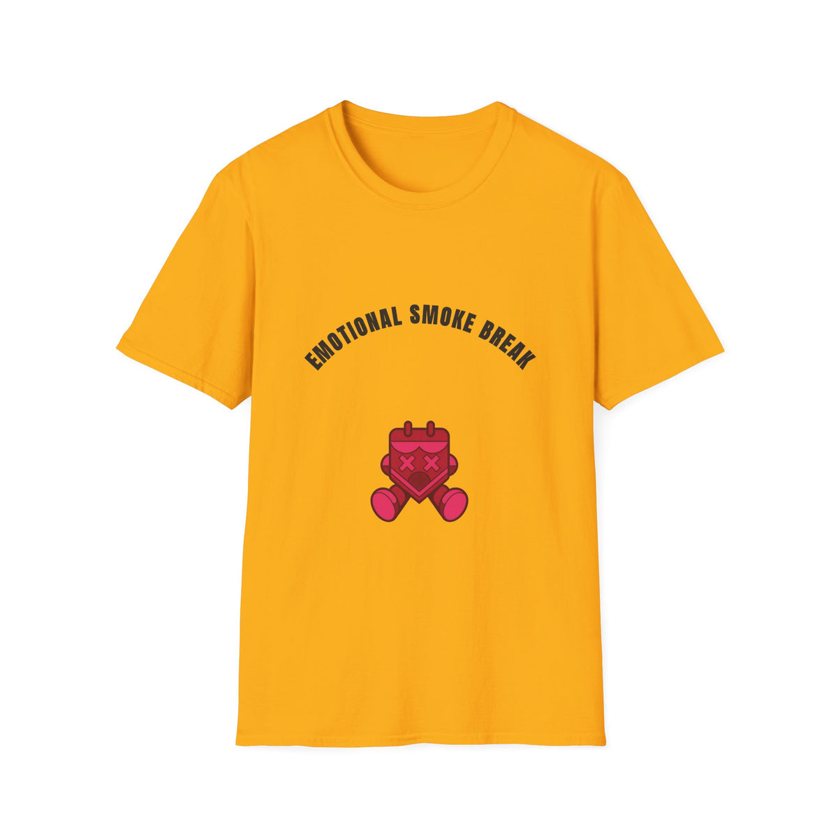 Emotional Smoke Break T-Shirt — Funny Self-Care Graphic Tee with Heart Character - Trending Now - September 2026