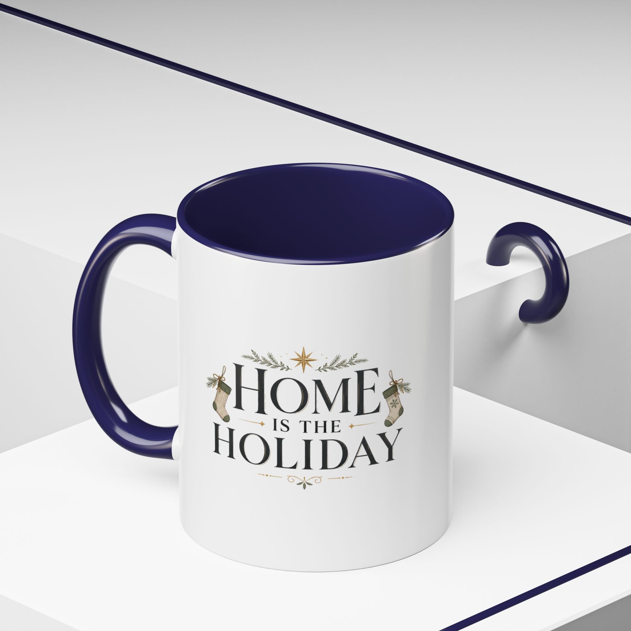 Christmas Home Is the Holiday Coffee Mug — Christmas Holiday Accent Mug