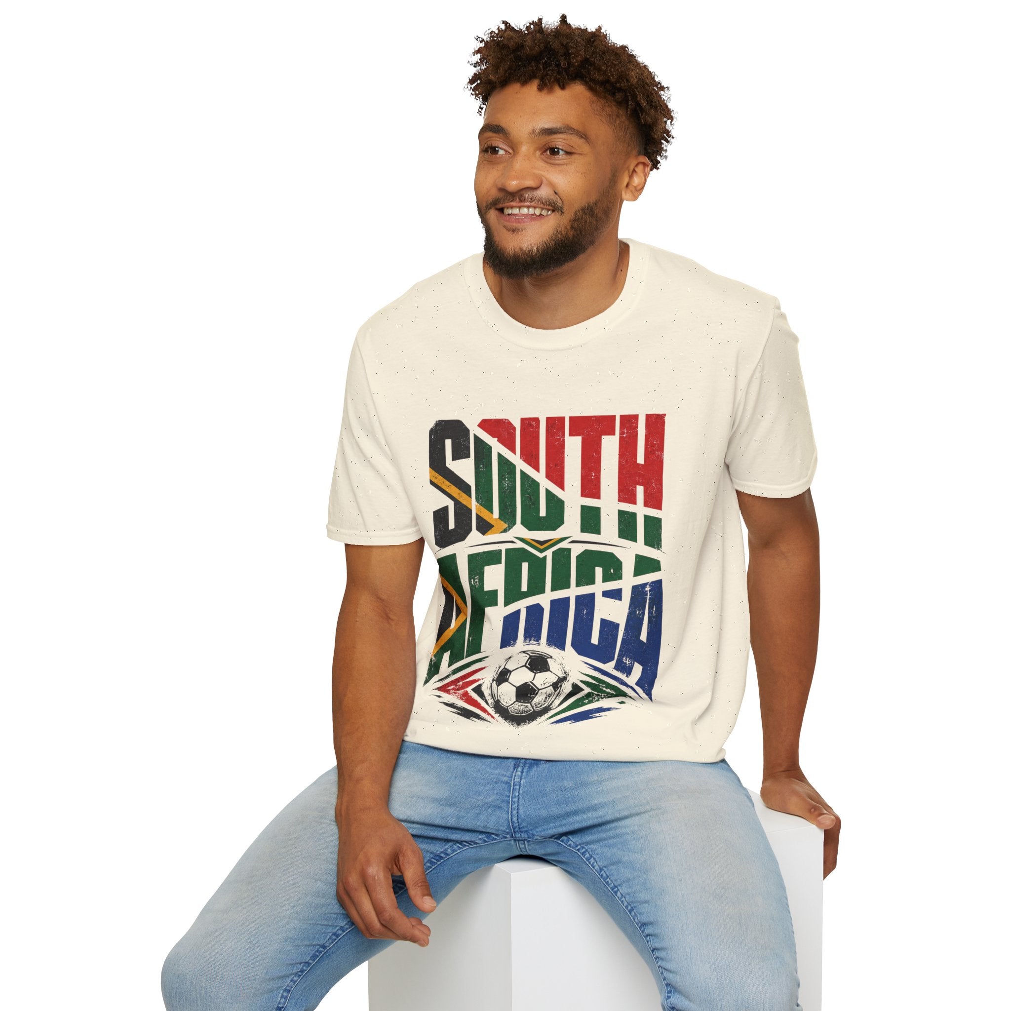 South Africa Soccer T-Shirt — Vintage Flag Football Fan Tee