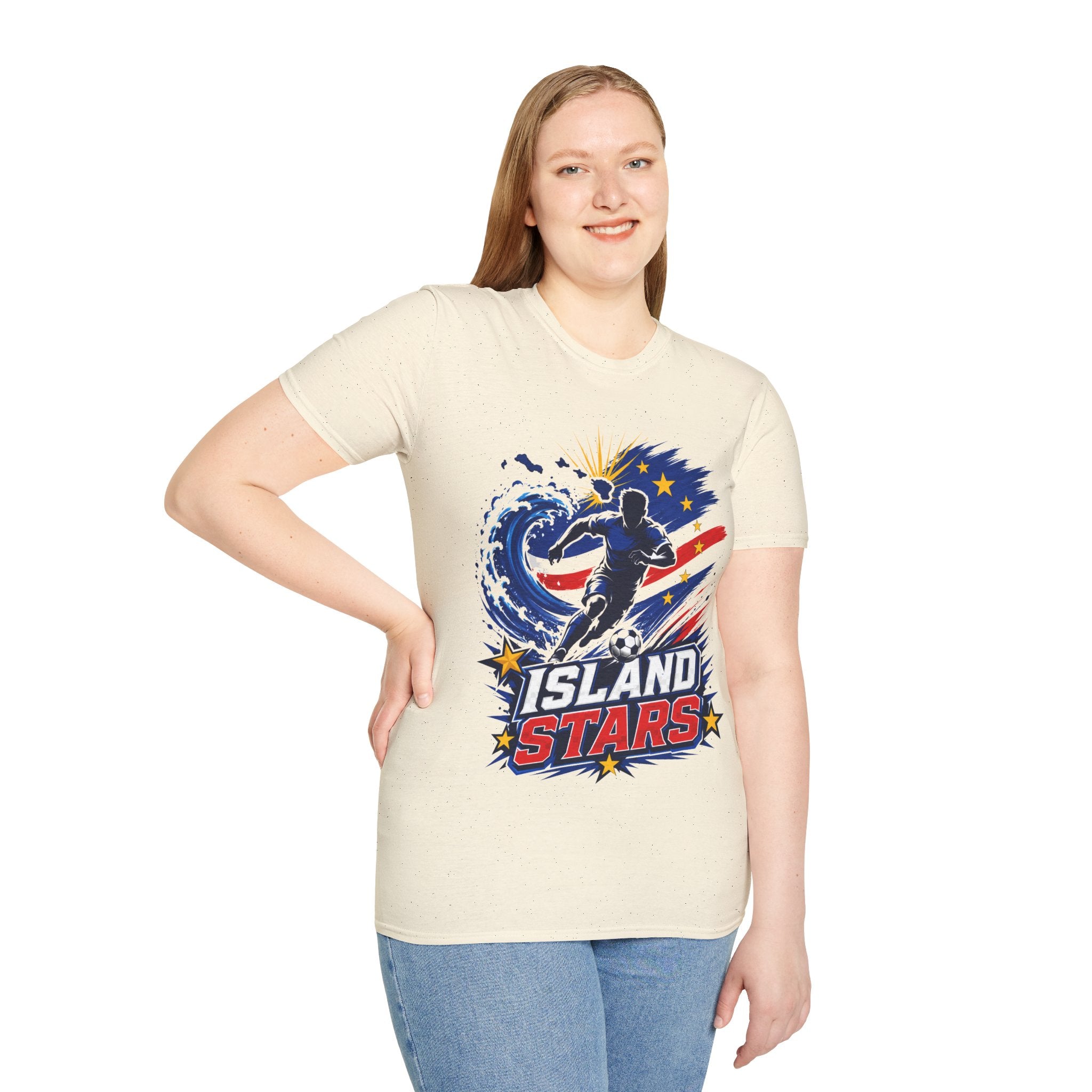 Cabo Verde Island Stars Soccer T-Shirt – Pacific Wave Football Team Tee