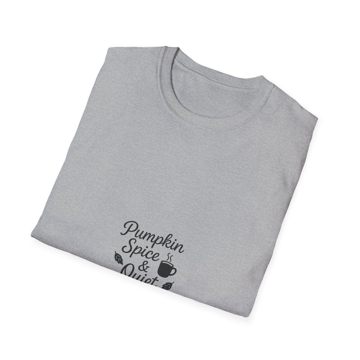 "Pumpkin Spice & Quiet Mornings" Autumn Coffee Graphic Tee - Fall Seasonal Cozy White T-Shirt - Trending Now - September 2026