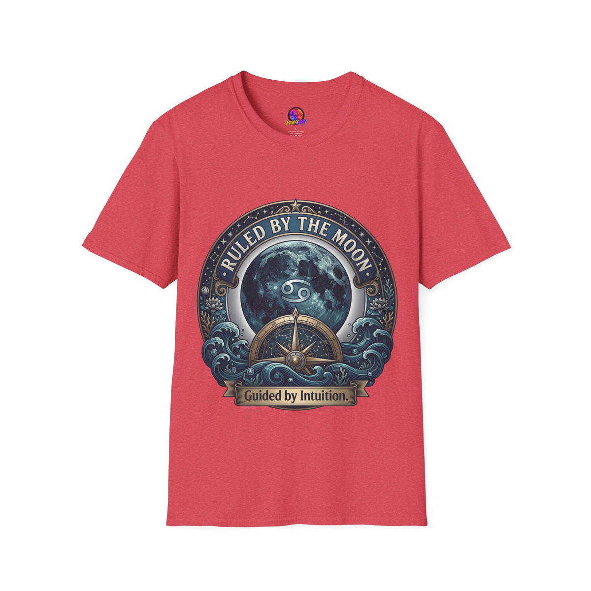 Cancer Zodiac Ruled by the Moon T-Shirt — Celestial Astrology Zodiac Graphic Tee