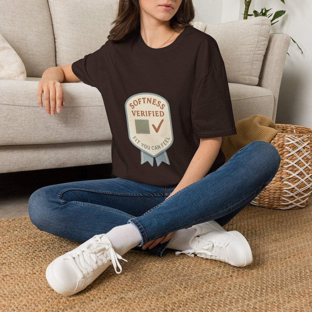 Softness Verified Badge T-Shirt — Cozy Comfort Graphic Tee - Trending Now - October 2026