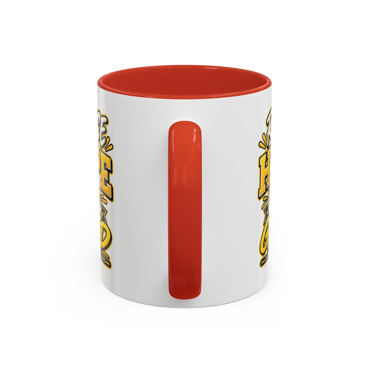 Raise Hope Wear Gold Cancer Awareness Coffee Mug (Accent, 11/15oz)