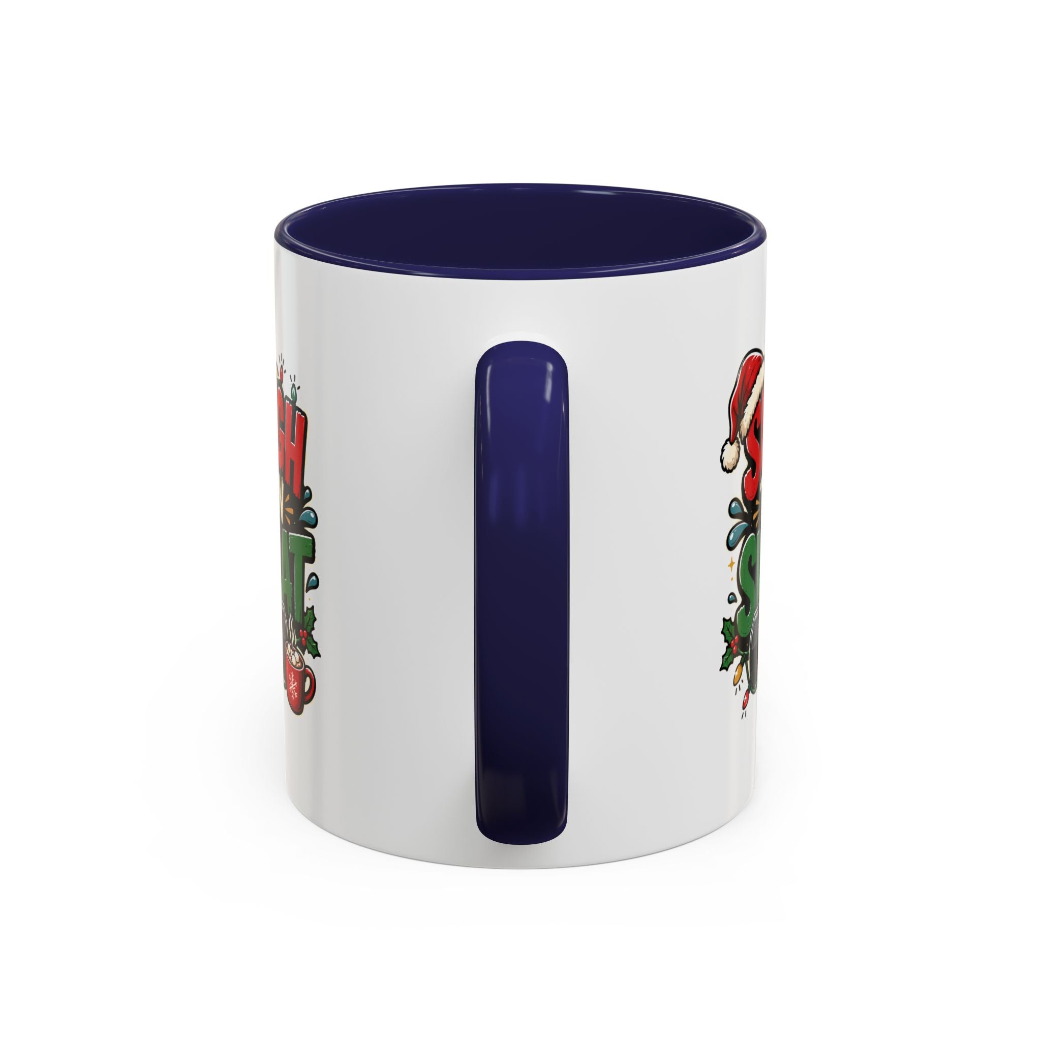 Modern Day Christmas Sleigh Then Sweat Coffee Mug — Festive Gym Motivational Holiday Gift