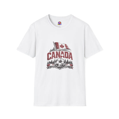 Canada Soccer T-Shirt – Vintage Maple Leaf Flag & Crest