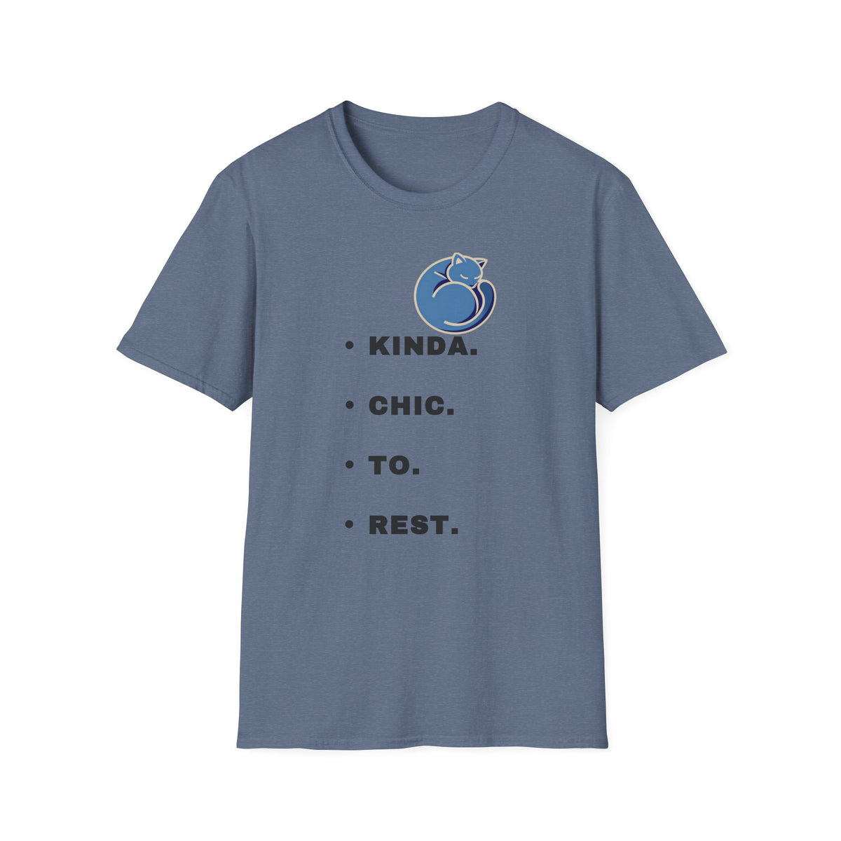 T-Shirt — "Kinda. Chill. To. Rest." Cat Graphic Relaxed Tee - Trending Now - September 2026
