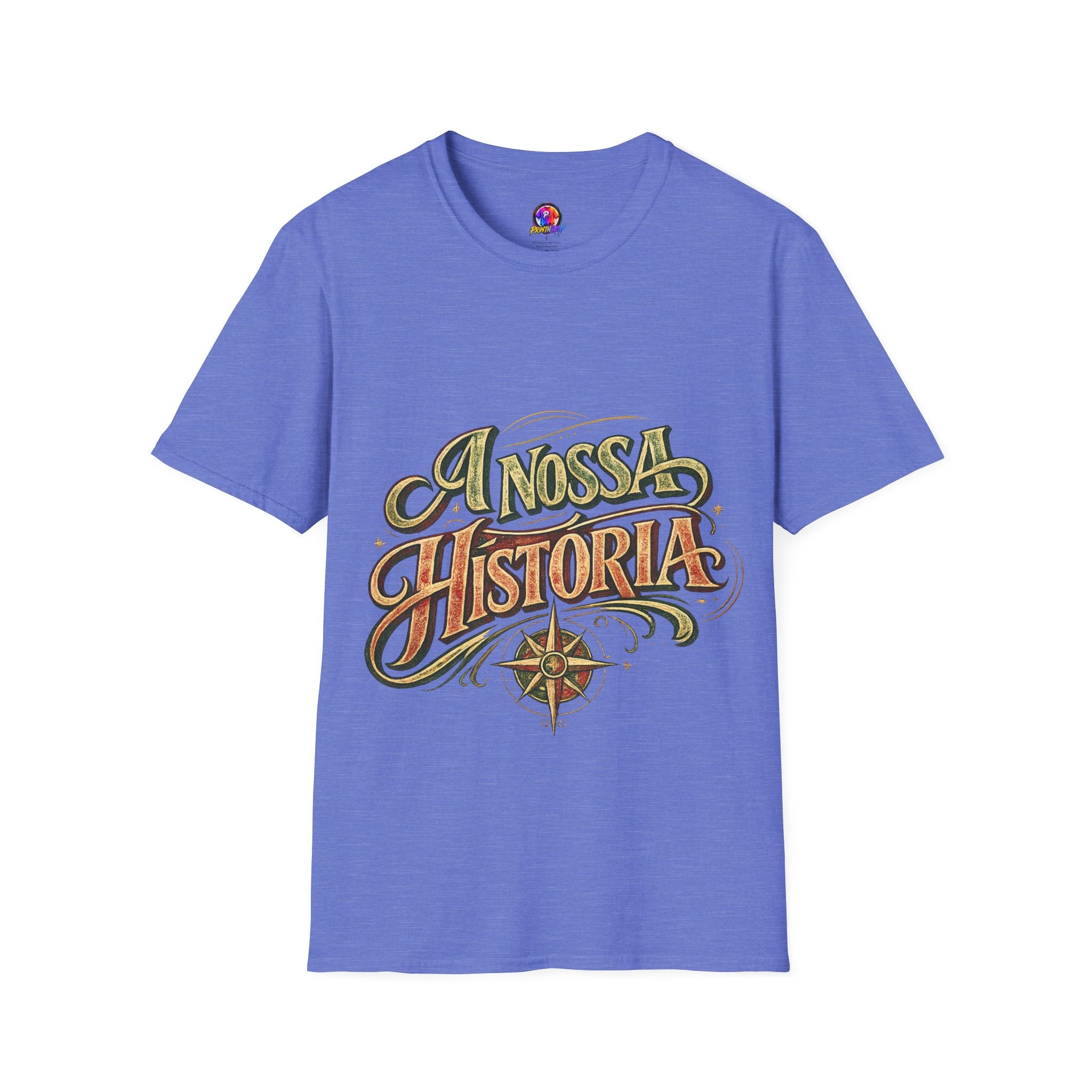 Portugal T-Shirt — "A Nossa História" Vintage Compass Graphic Tee