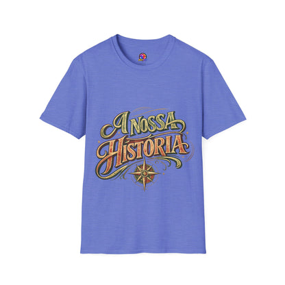 Portugal T-Shirt — "A Nossa História" Vintage Compass Graphic Tee