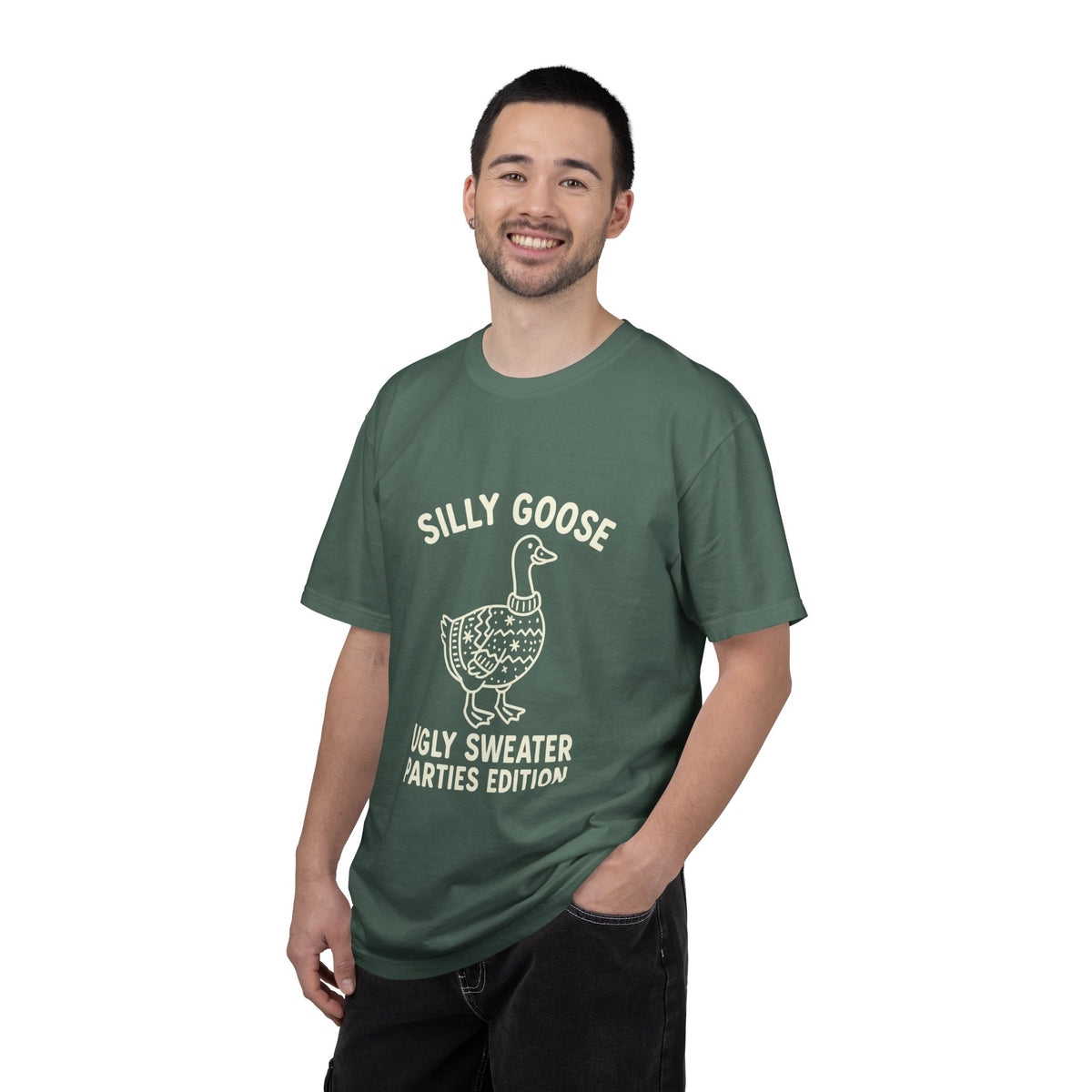 Silly Goose Ugly Sweater Parties Edition T-Shirt - Trending Now - October 2026