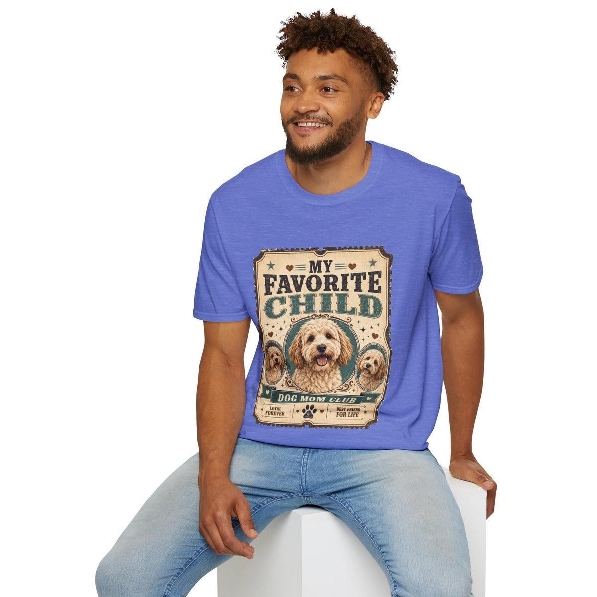 Favorite Child T-Shirt — "My Favorite Child" Dog Mom Club Vintage Tee