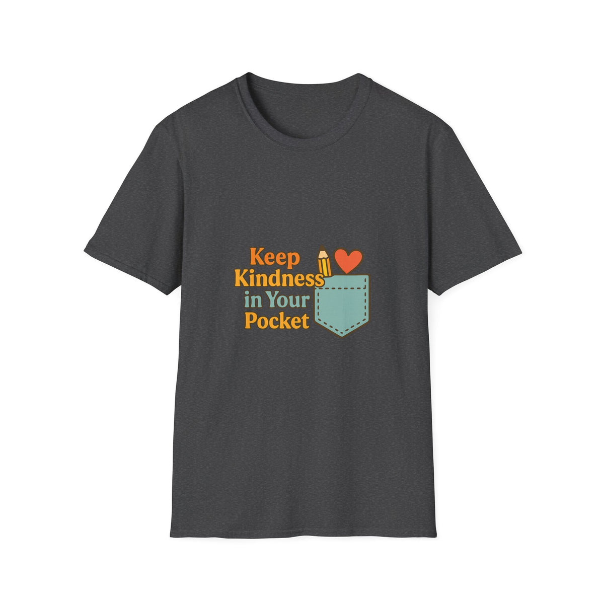 Pocket Positivity T-Shirt — "Keep Kindness In Your Pocket" Cute Heart Pocket Graphic - Trending Now - October 2026