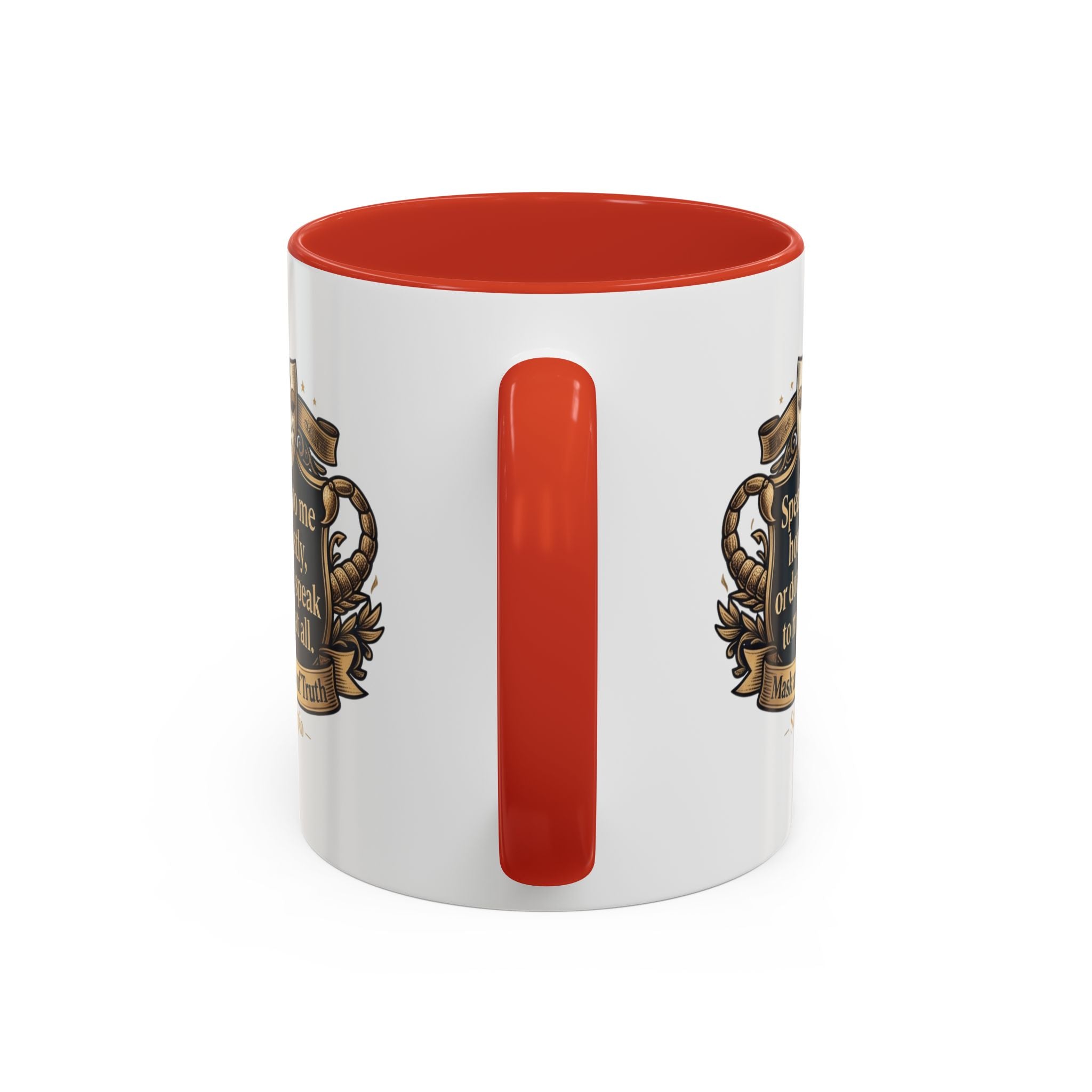 Scorpio Coffee Mug — "Speak to Me Honestly" Zodiac Accent Mug 11oz
