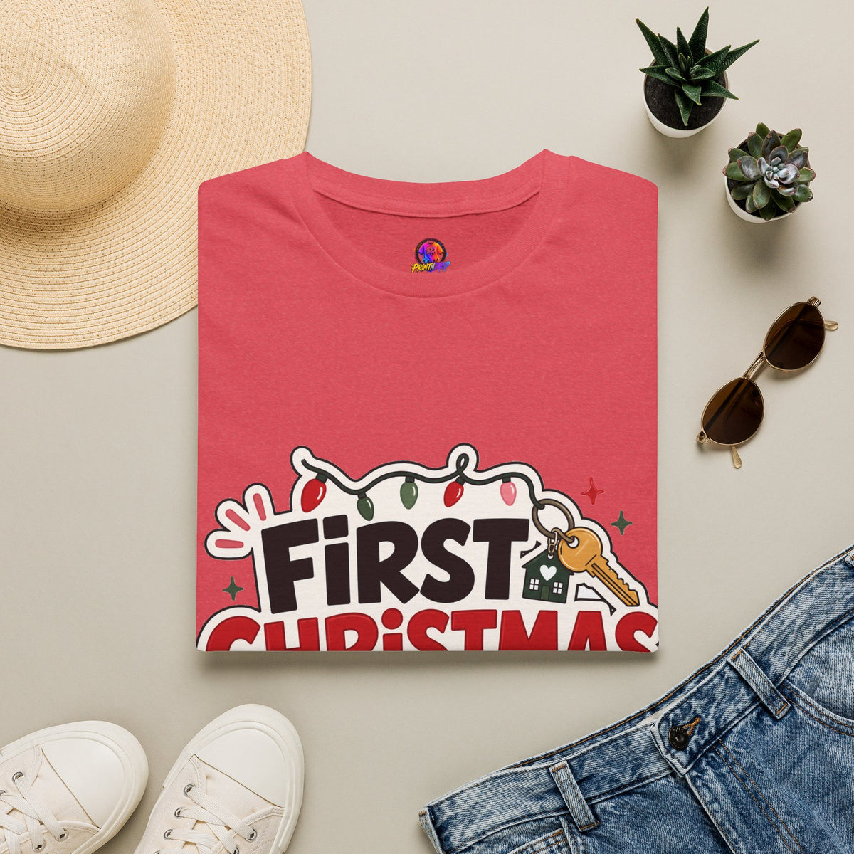 First Christmas No Roommates T-Shirt — Funny Holiday New Home Tee