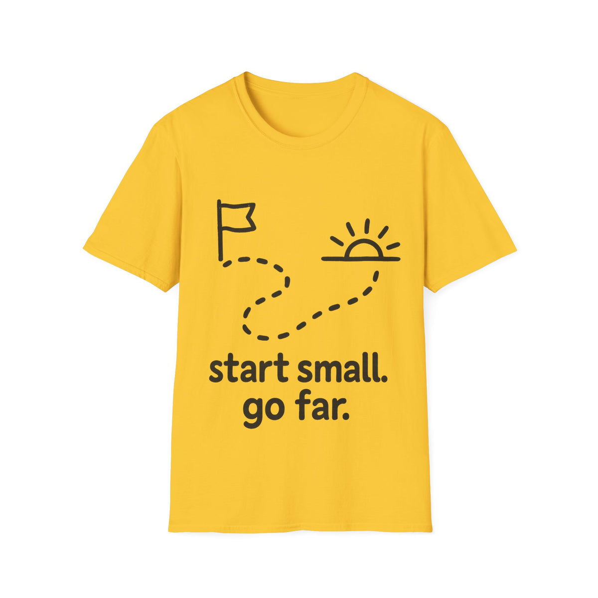 Start Small Go Far Minimalist Trail T-Shirt, Inspirational Hiking Path Graphic Tee - Trending Now - September 2026