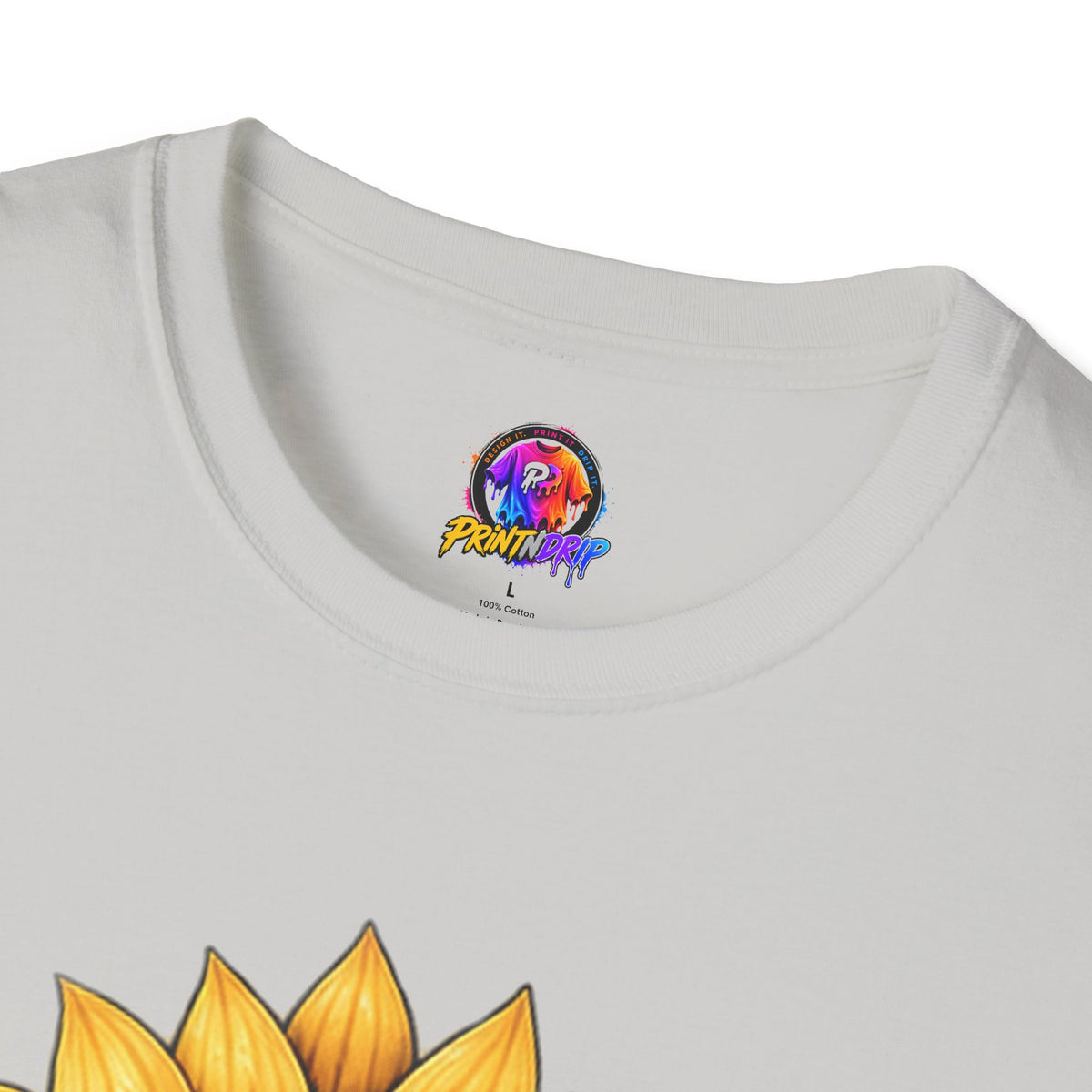 Childhood Cancer Awareness T-Shirt — "Hope Changes Lives" Sunflower Ribbon
