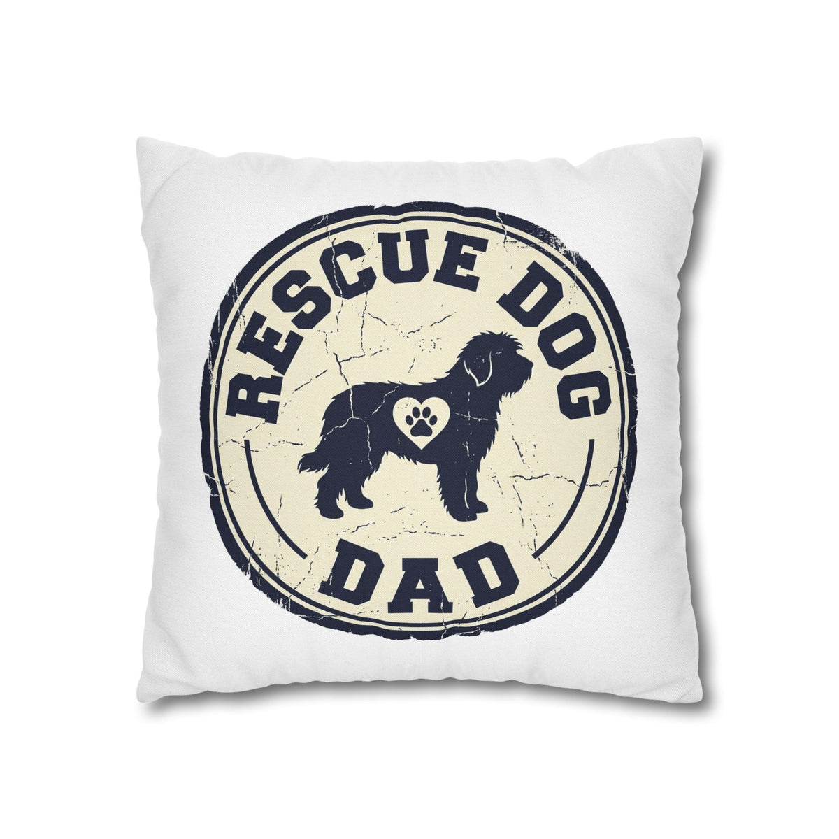 Funny Rescue Dog Dad Pillowcase