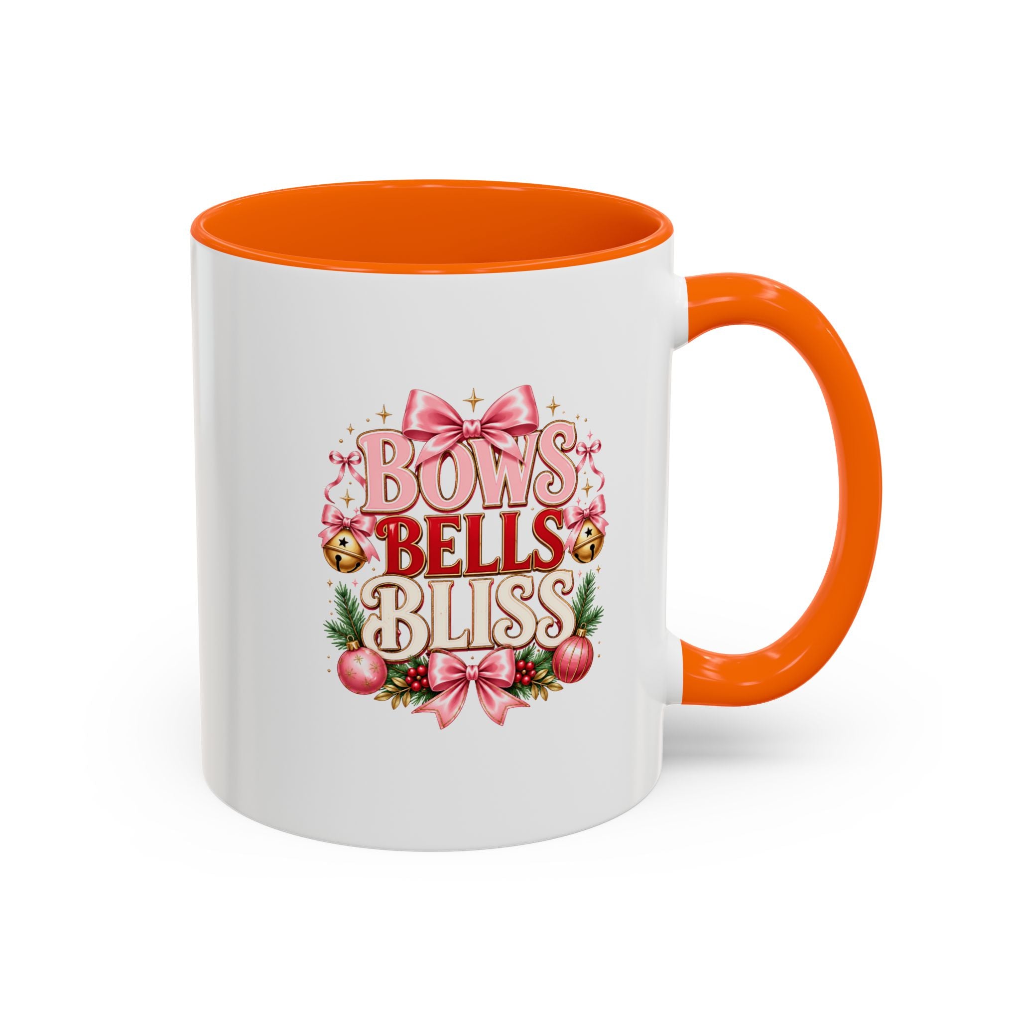 Bows Bells Bliss Christmas Accent Coffee Mug