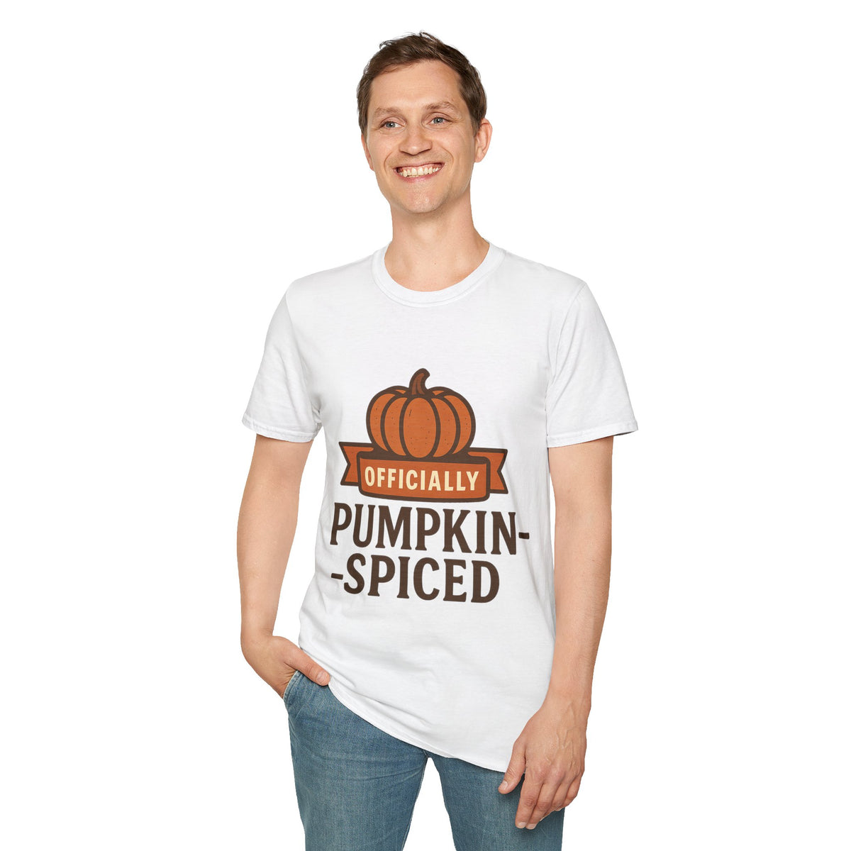 Officially Pumpkin Spiced Graphic Tee, Cute Autumn Season Latte T-Shirt - Trending Now - September 2026
