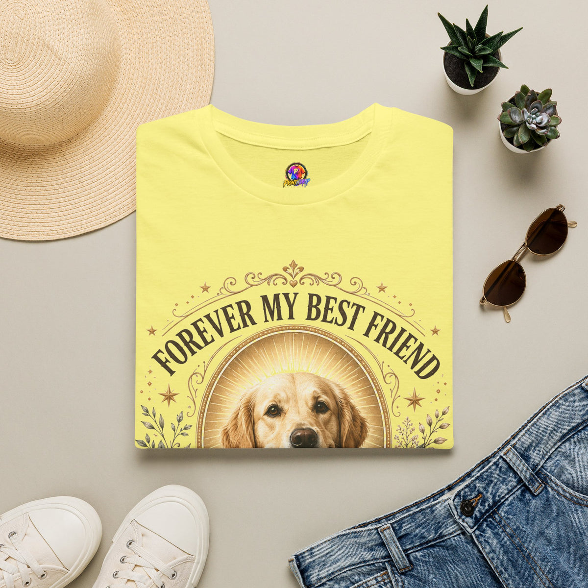 Forever My Best Friend Dog T-Shirt — Personalized Pet Memorial Tee ("Bailey")
