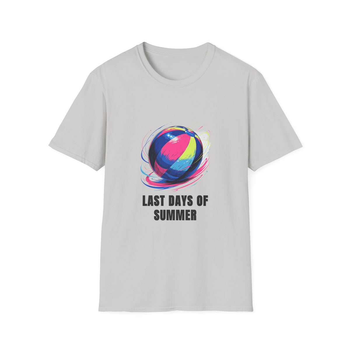 Last Days of Summer T-Shirt — Colorful Beach Ball Graphic Tee - Trending Now - August 2026