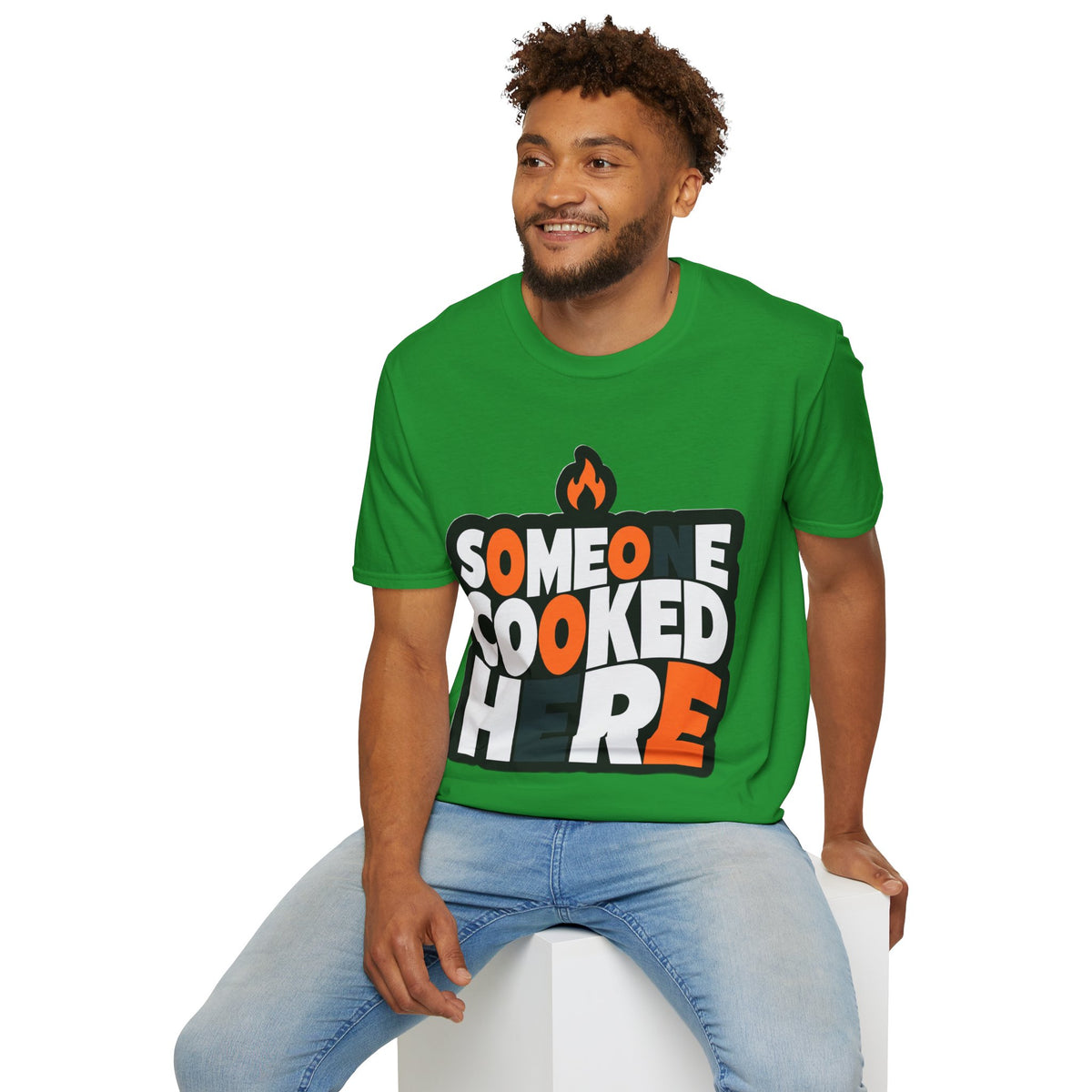 T-Shirt — "Someone Cooked Here" Funny Cooking Graphic Tee - Trending Now - August 2026