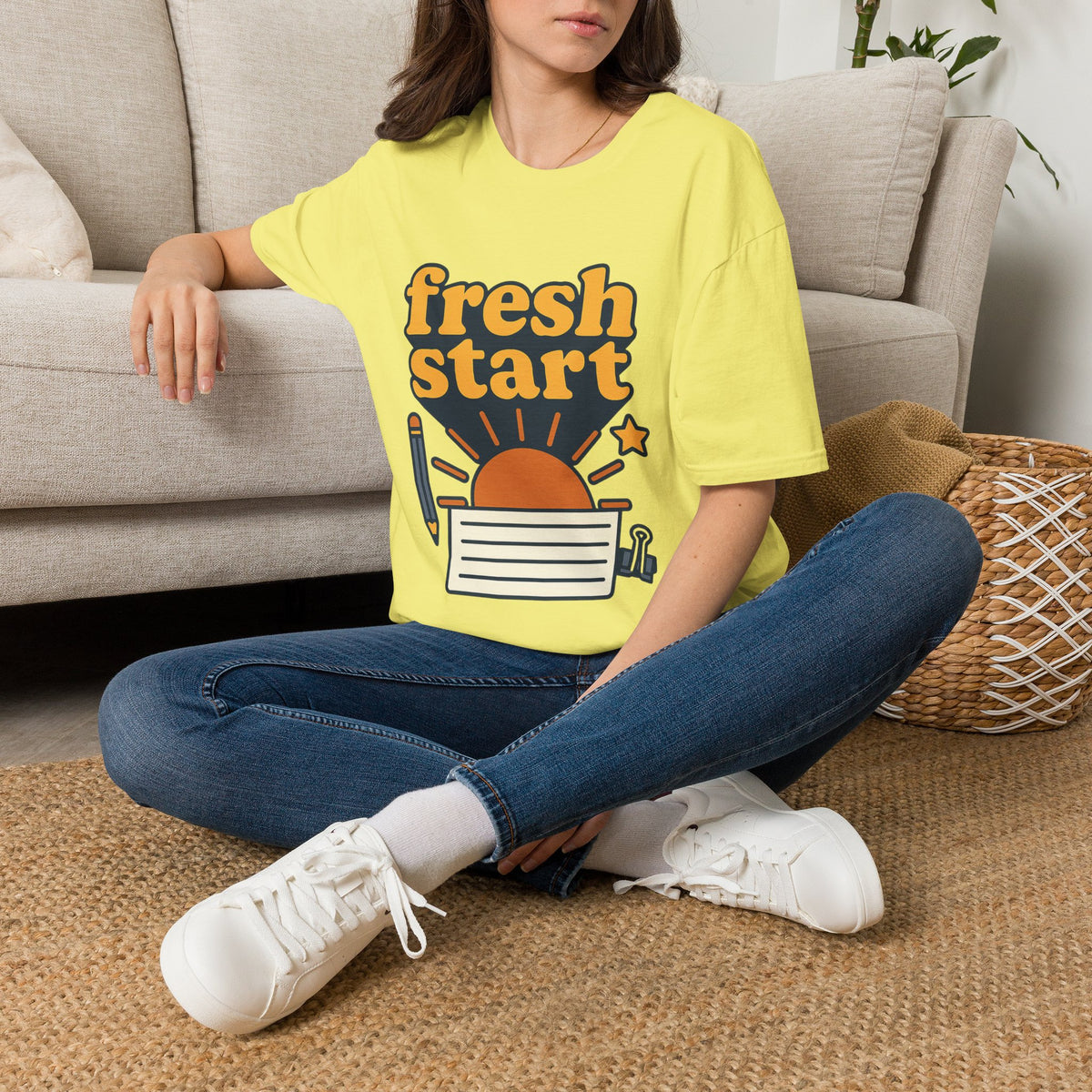 Fresh Start T-Shirt – Retro Sunrise Graphic  - Trending Now - August 2026