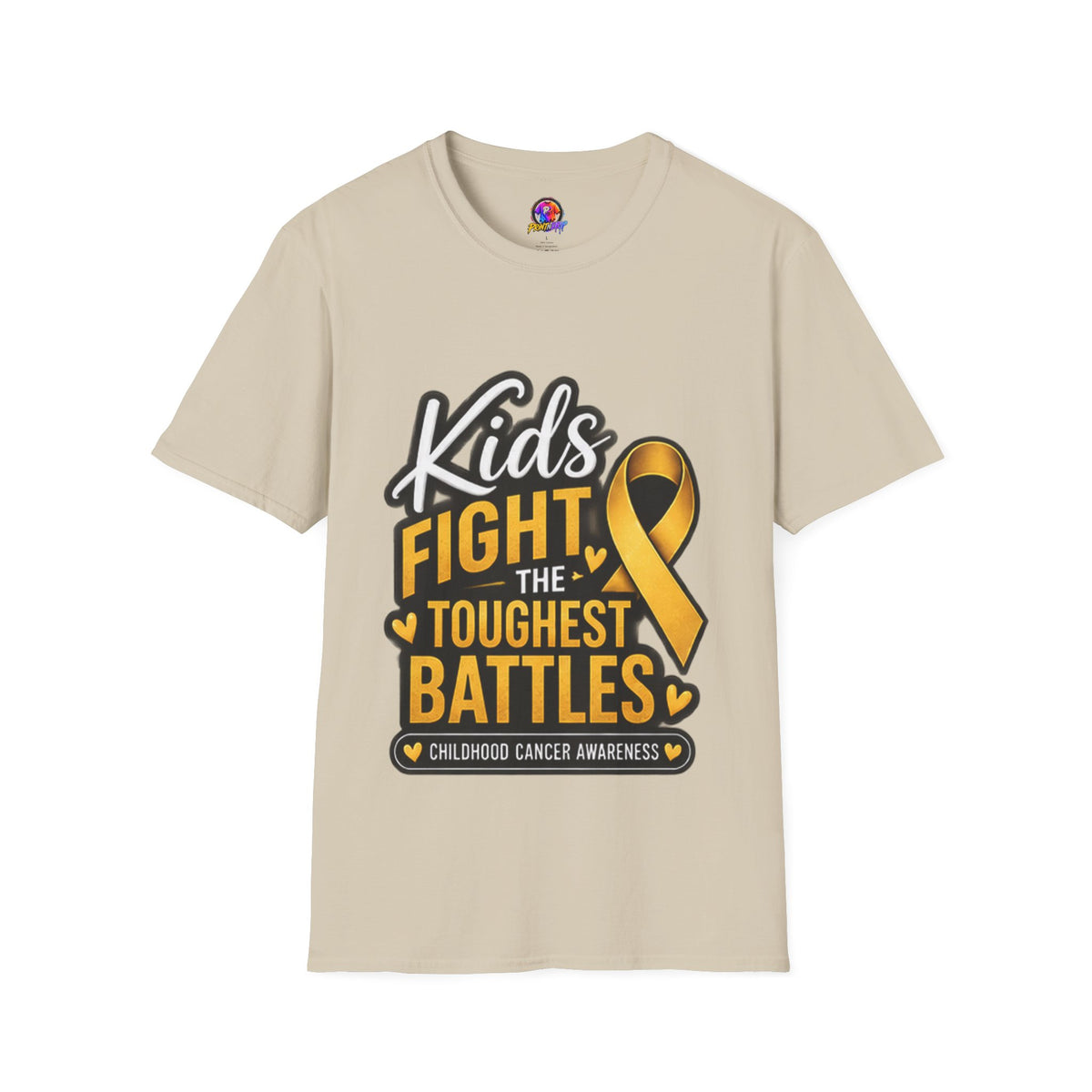 Kids Fight the Toughest Battles Childhood Cancer Awareness T-Shirt