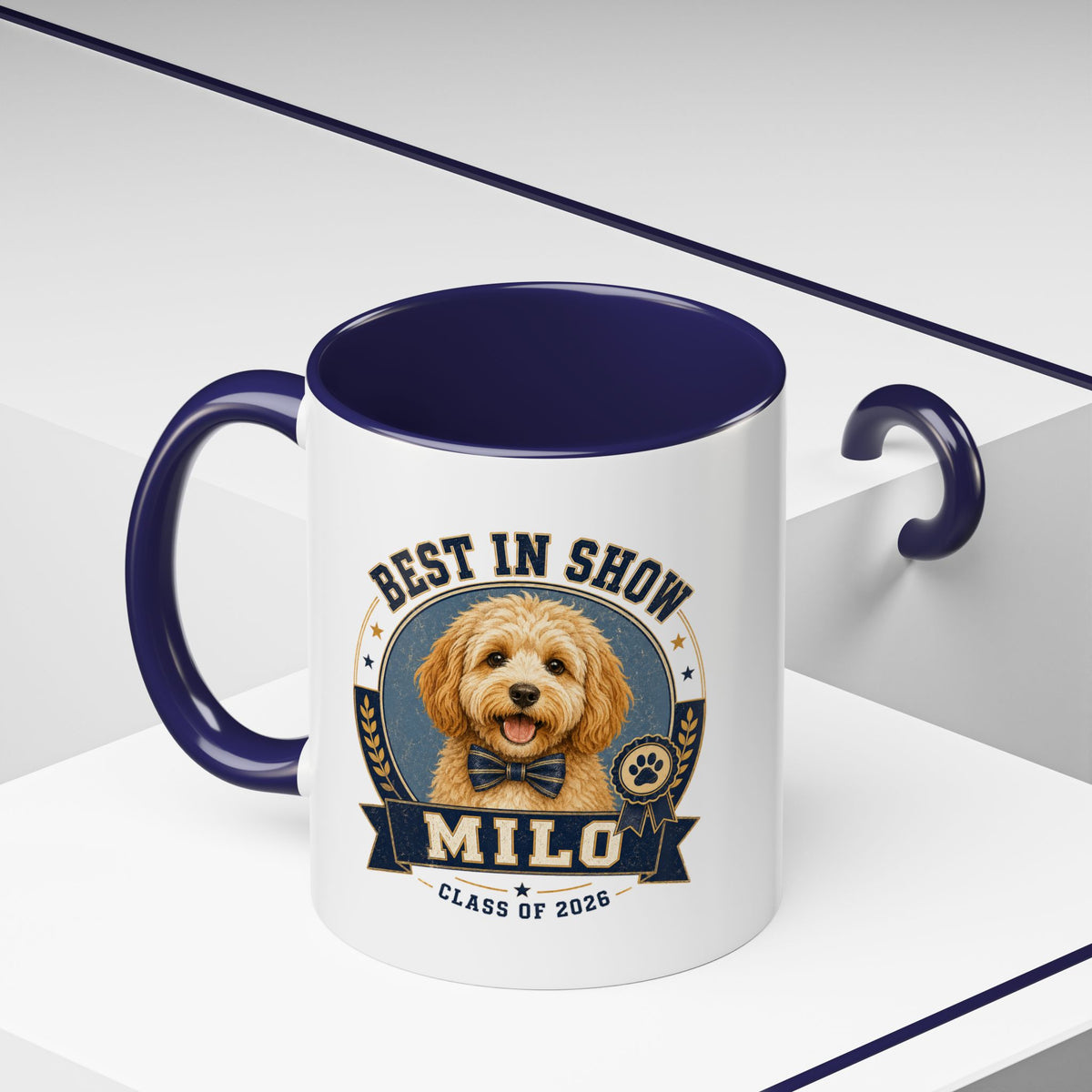 Milo Bailey Dog Dad Mom Best in Show Milo Coffee Mug — Personalized Dog Lover Gift (Class of 2026)