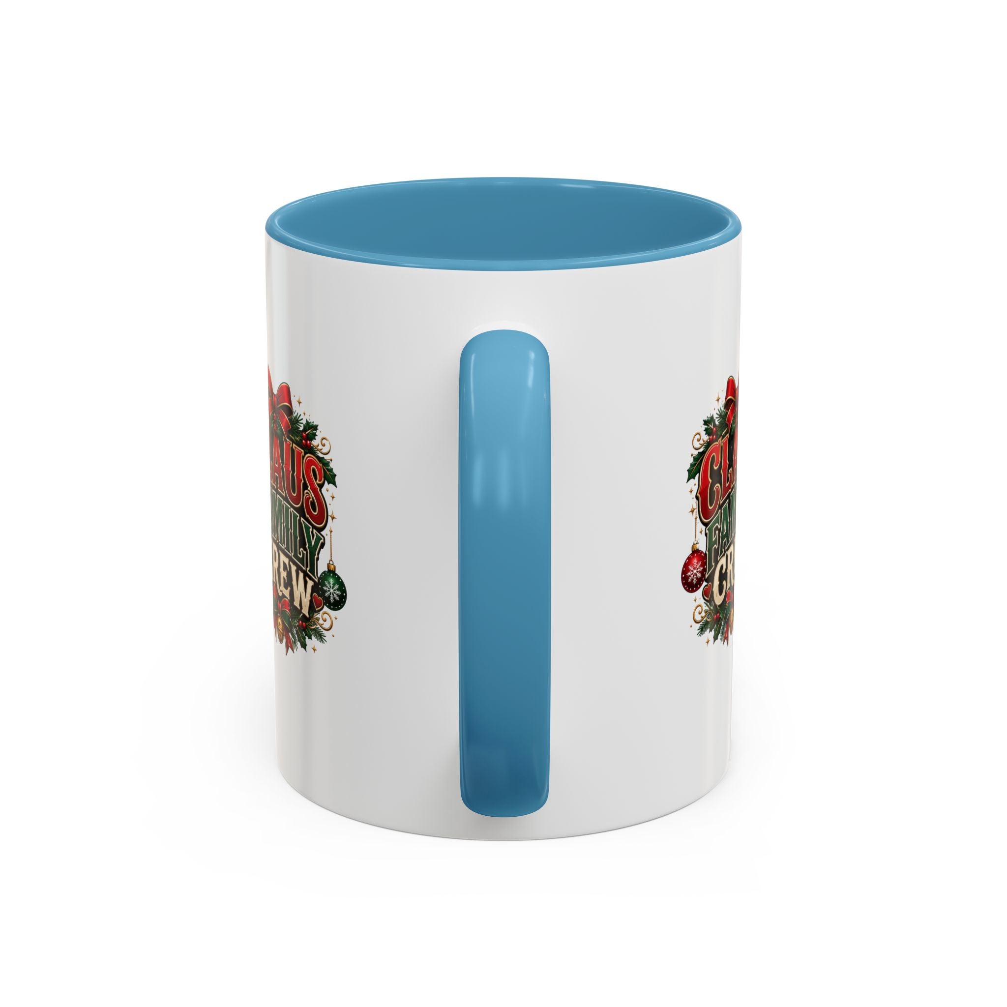 Claus Family Crew Accent Coffee Mug – Holiday Christmas Tea & Coffee Cup