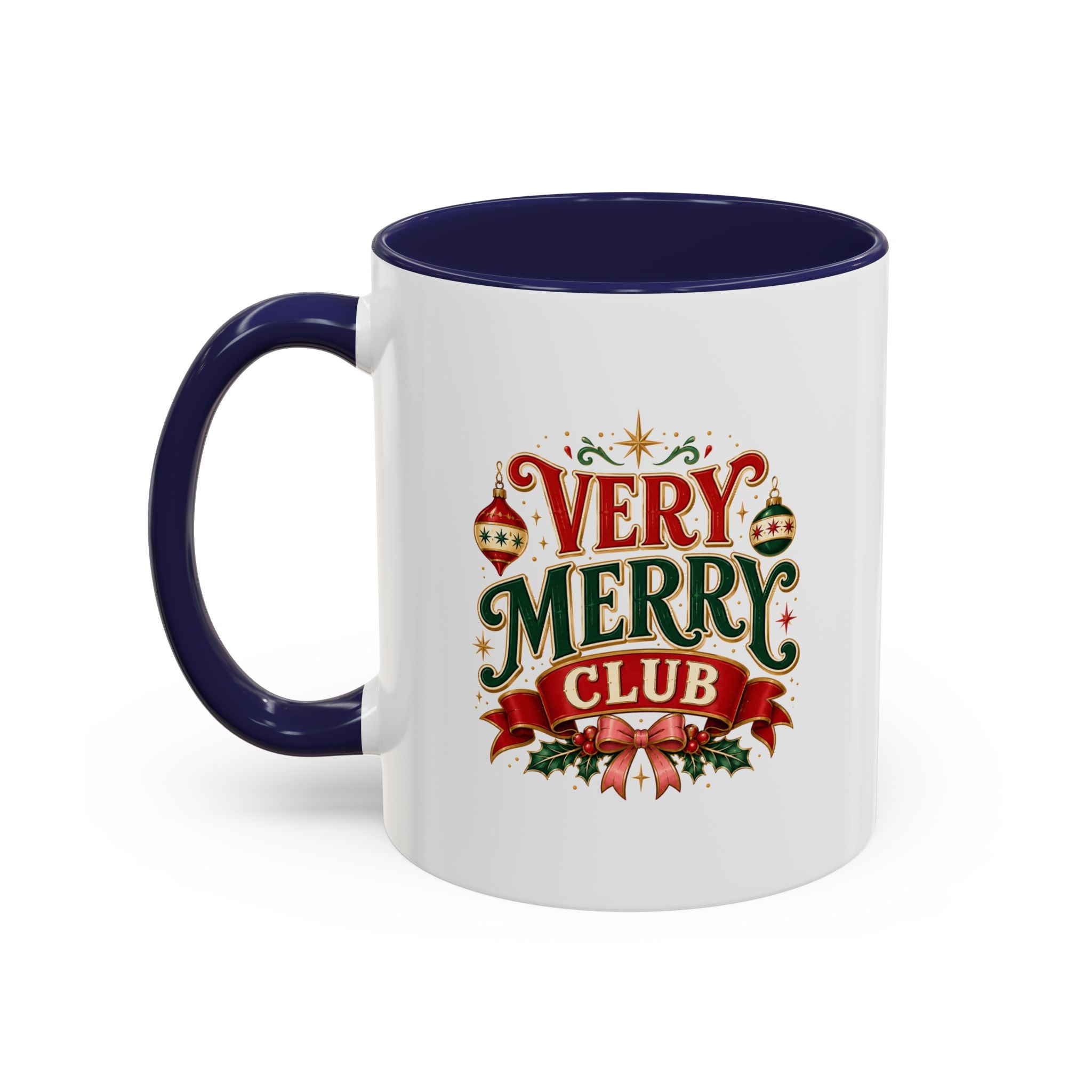 Very Merry Club Coffee Mug — Christmas Holiday Accent Mug
