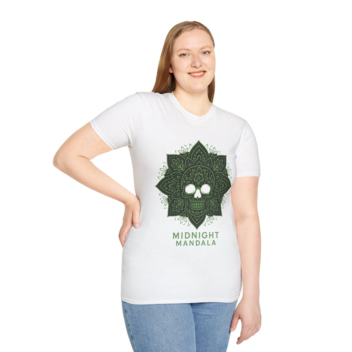 Mandala Skull T-Shirt — Midnight Mandala Floral Skull Tee - Trending Now - August 2026