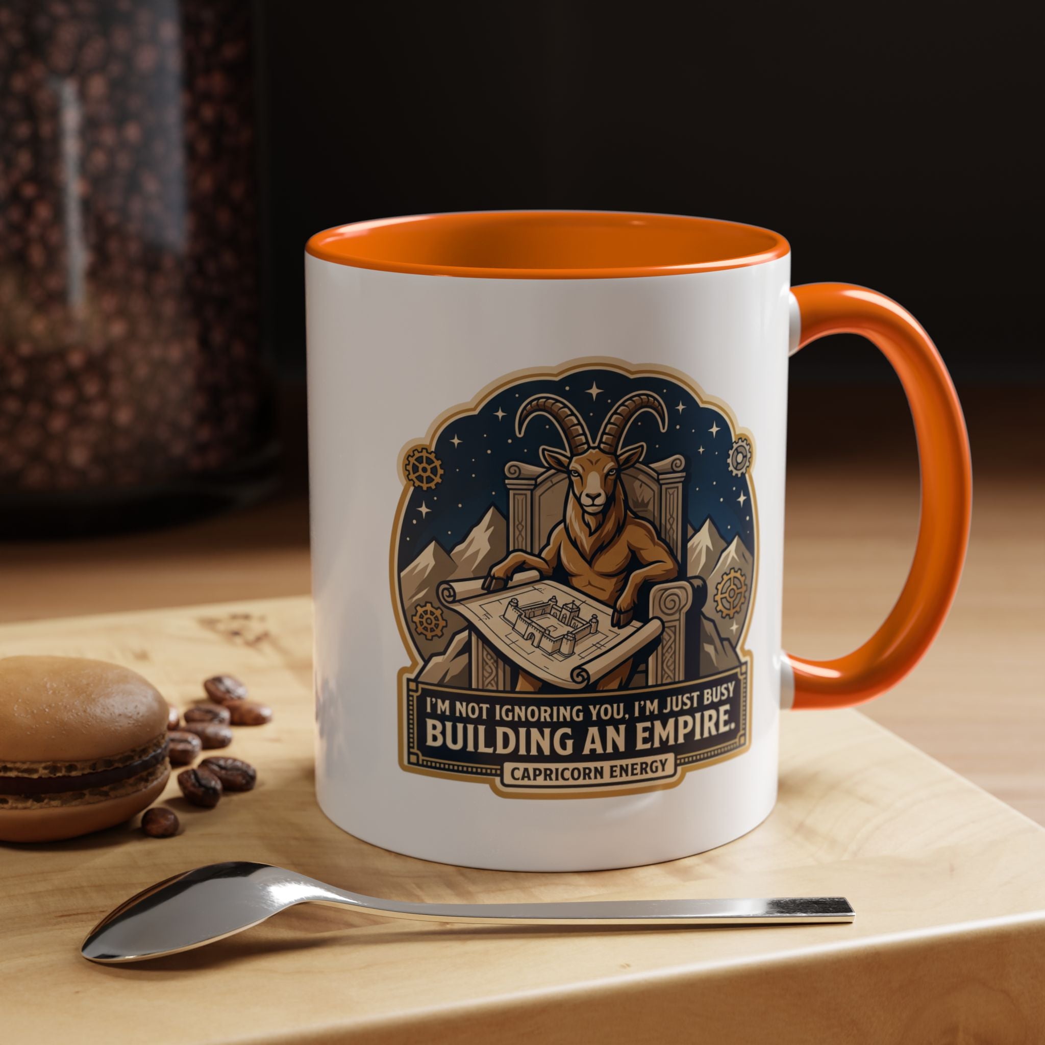 Capricorn Coffee Mug — “I’m Not Ignoring You, I’m Just Busy Building an Empire”