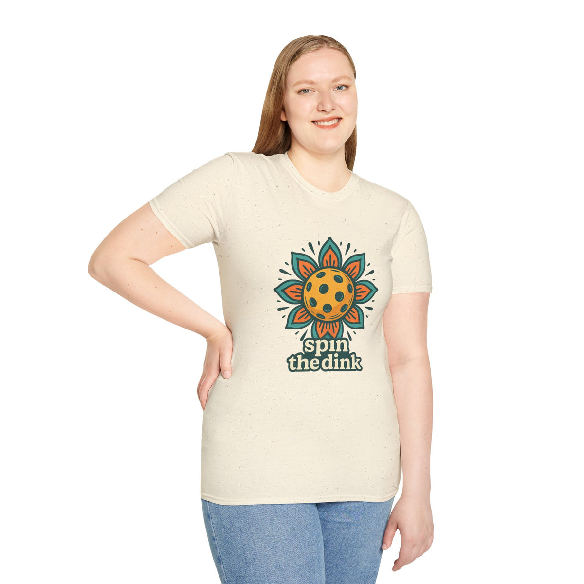 T-Shirt — 'Spin the Dink' Sunflower Paddle Tennis Graphic Tee - Trending Now - August 2026