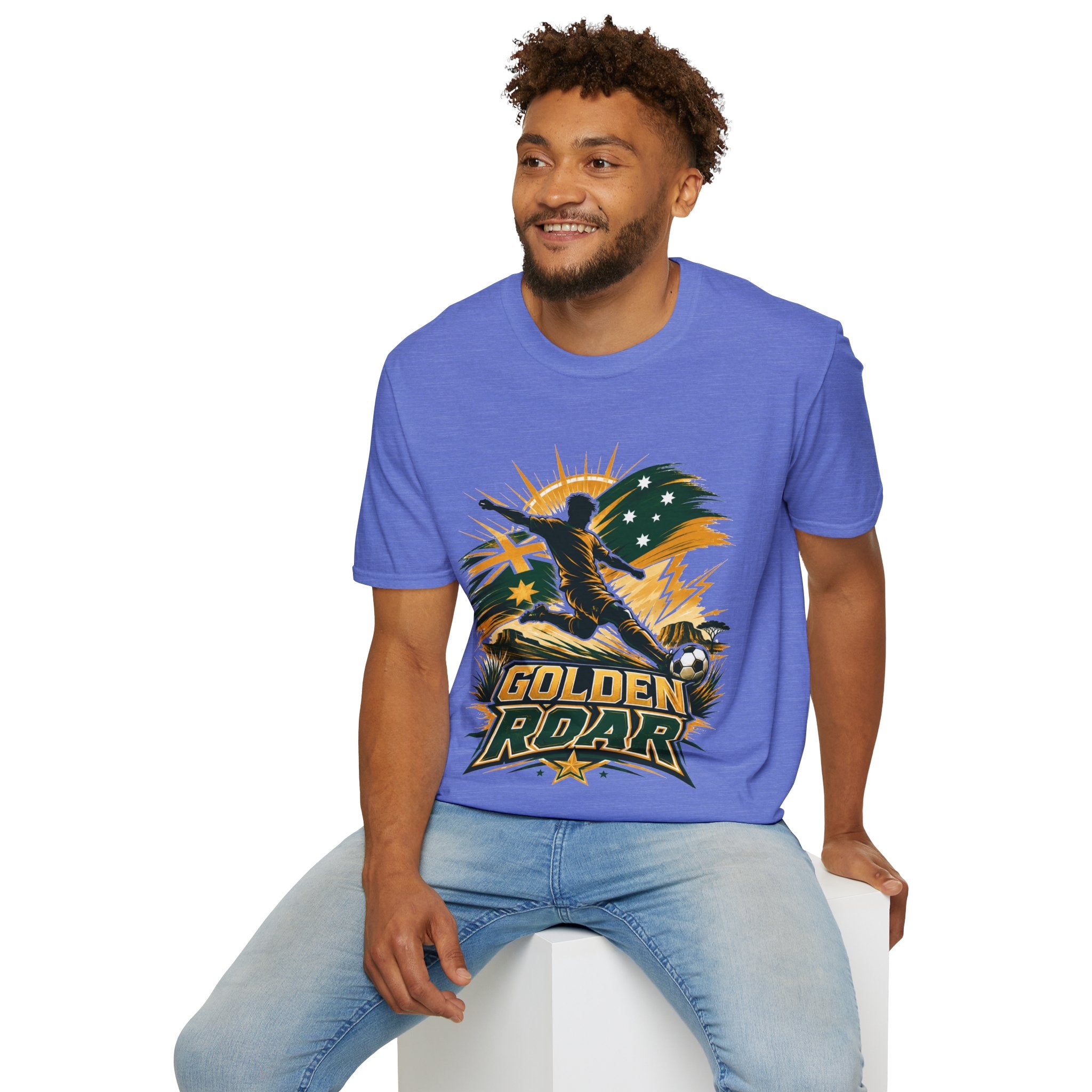Australia Golden Roar Soccer T-Shirt — Australian Football Fan Tee