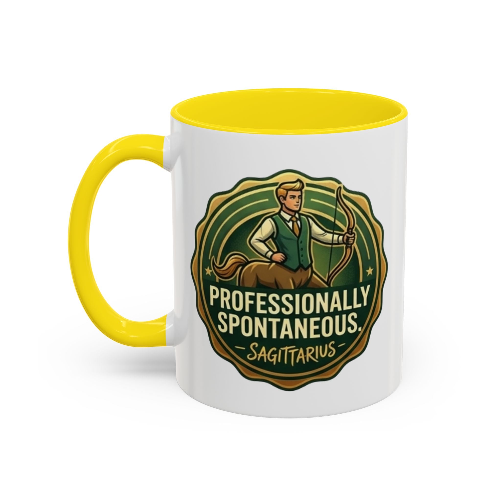 Sagittarius Coffee Mug - "Professionally Spontaneous" Zodiac Accent Mug