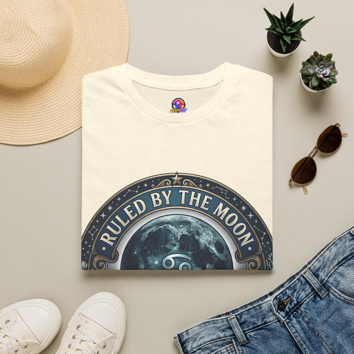 Ruled by the Moon T-Shirt — Moonphase Zodiac Graphic Tee