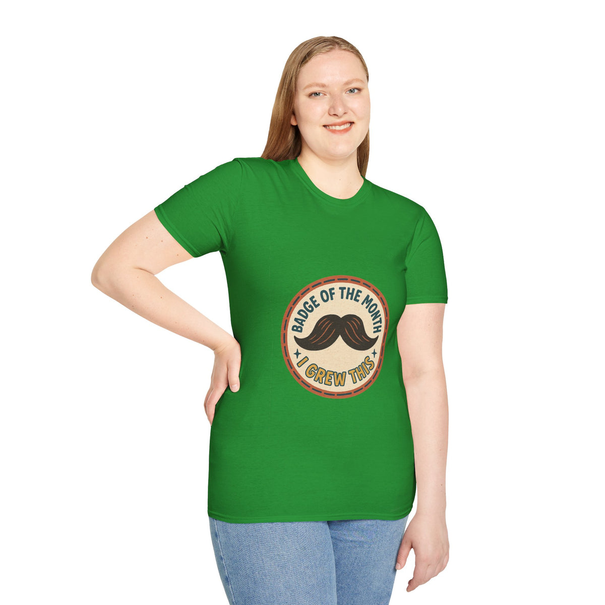 Mustache Dad T-Shirt - "King of the Mustache" Retro Badge Design - Trending Now - October 2026