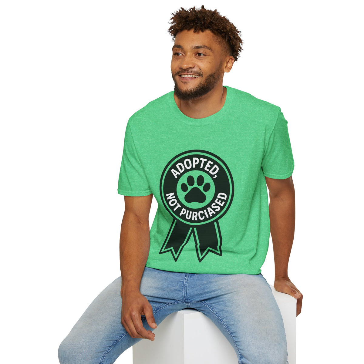 Adopted Not Purchased Graphic T-Shirt — Rescue Pet Awareness Tee - Trending Now - August 2026