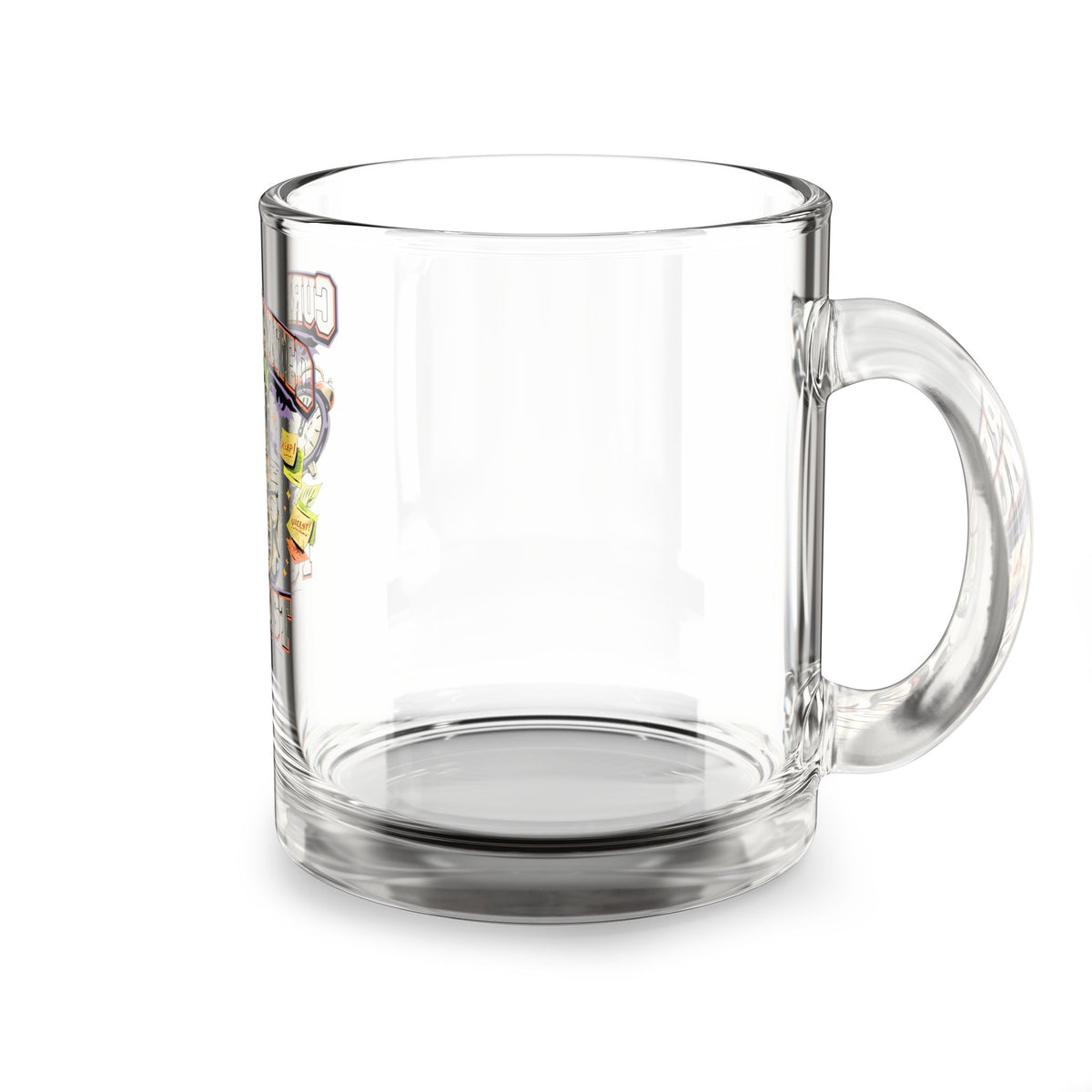 Halloween Glass Mug 10 oz  Glass Mug - “Currently Haunted by My To-Do List” Cute Ghost Coffee Cup, Funny Planner Gift