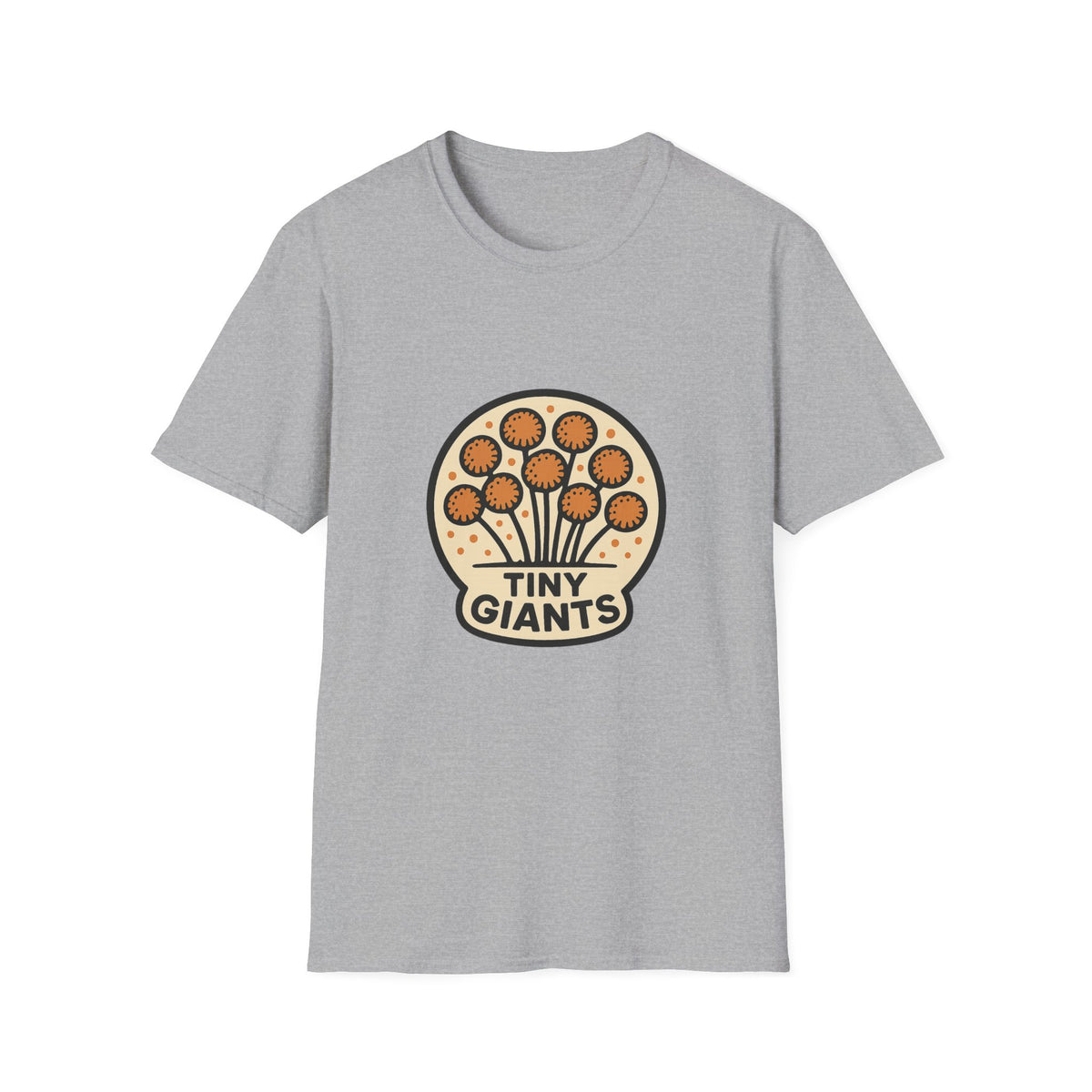 Tiny Giants Mushroom T-Shirt — Vintage Psychedelic Fungi Graphic Tee