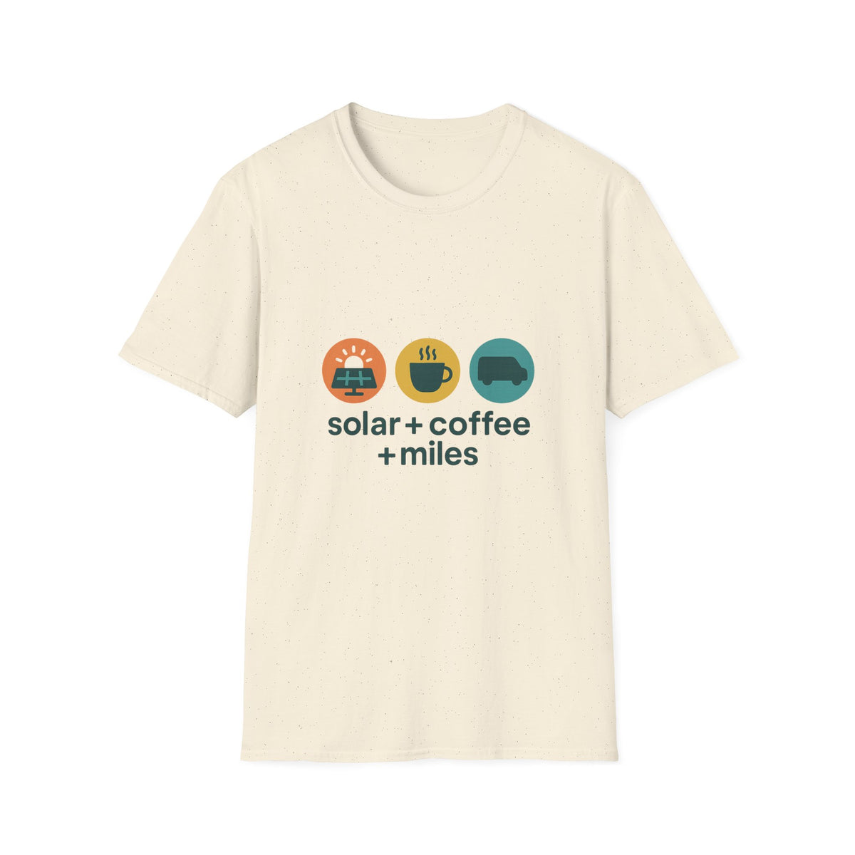 Minimalist Coffee & Camper Icons T-Shirt — Cozy Road Trip Vibes - Trending Now - August 2026