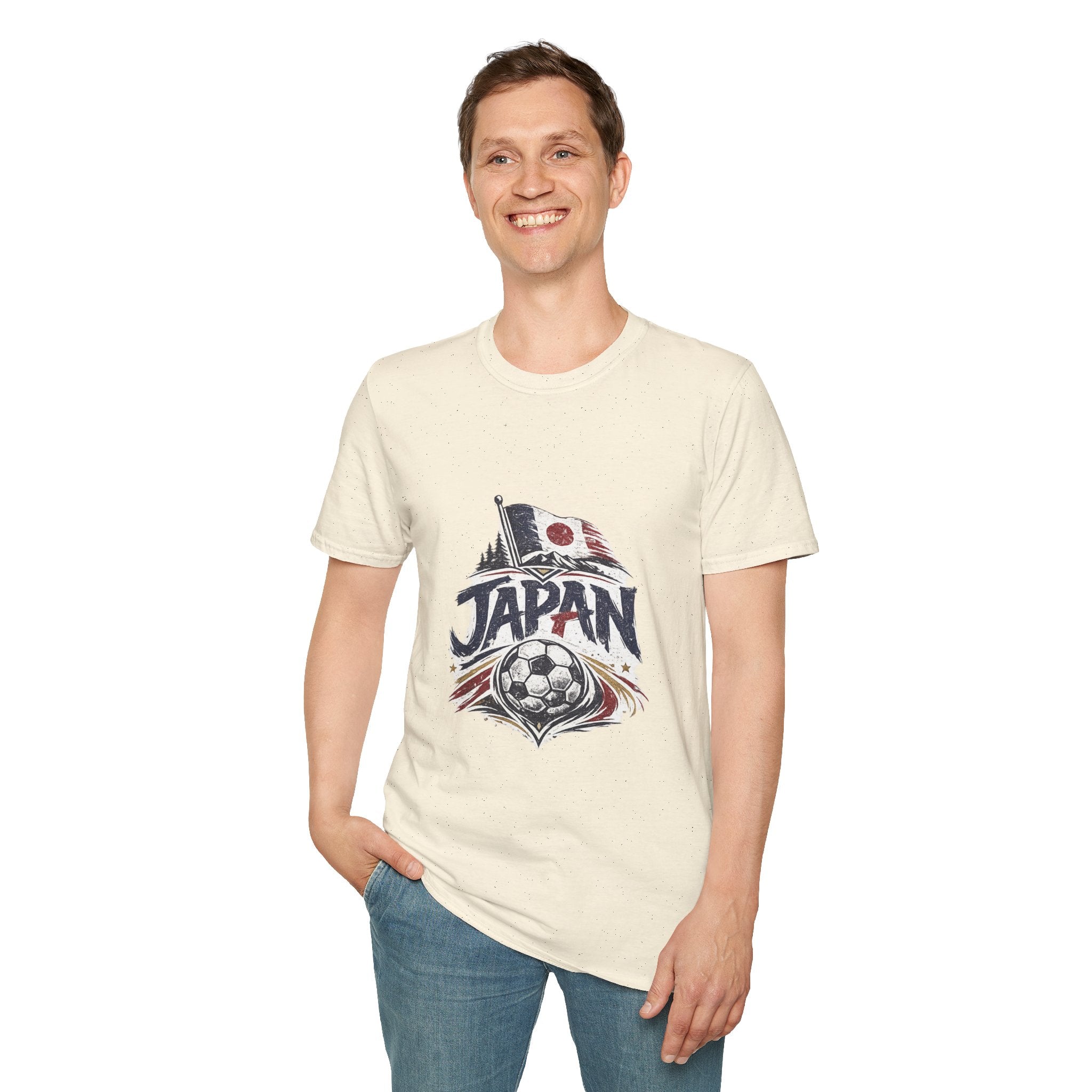 Japan Soccer T-Shirt – Vintage Flag & Crest Football Tee