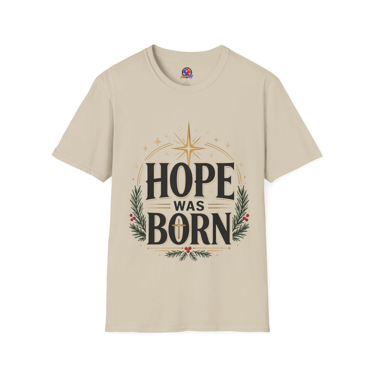 Hope Was Born T‑Shirt — Christmas Nativity Star Holiday Tee
