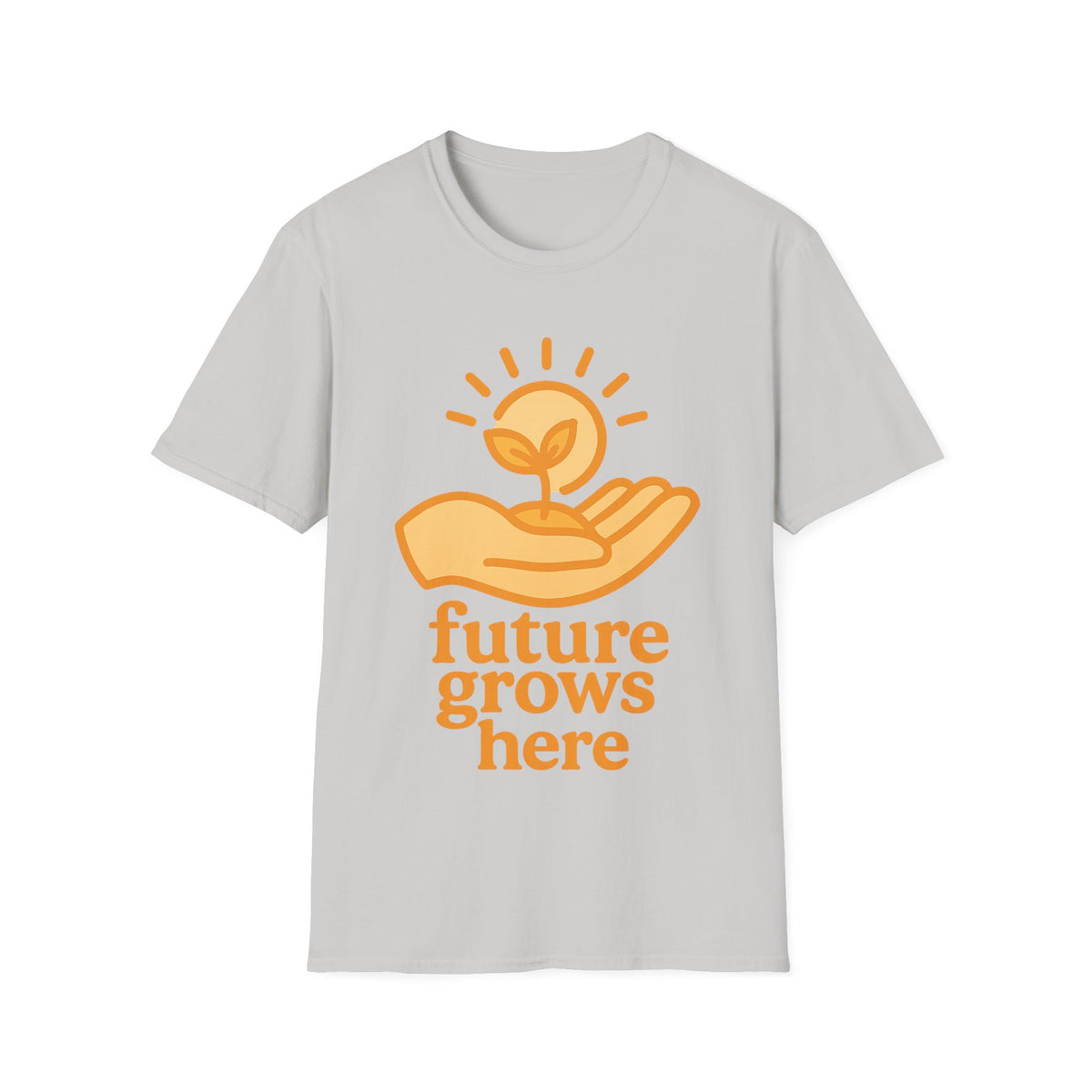 T-Shirt — "Future Grows Here" Sunseed Graphic - Trending Now - September 2026