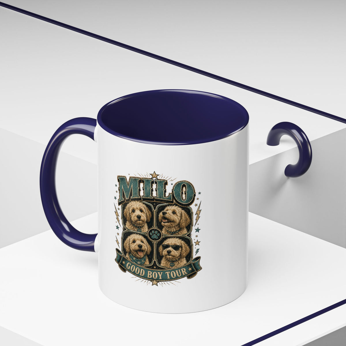Milo Bailey Dog Dad Mom Milo 'Good Boy Tour' Accent Coffee Mug – Dog Lover