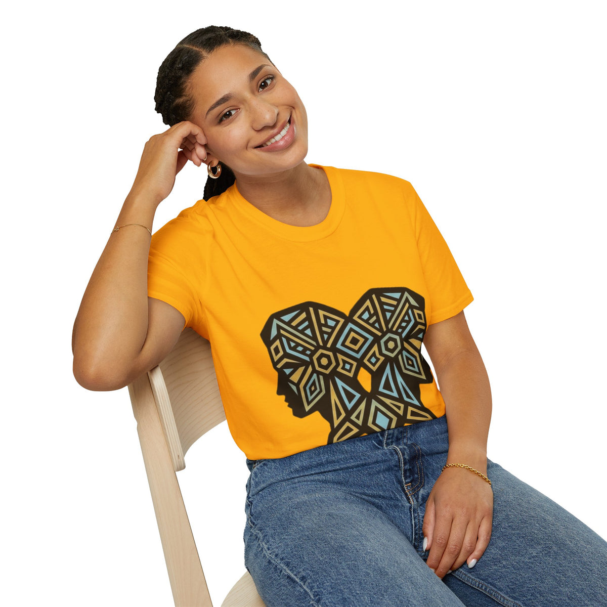 Geometric Elephant Tee — Tribal Mosaic Elephant Graphic T-Shirt