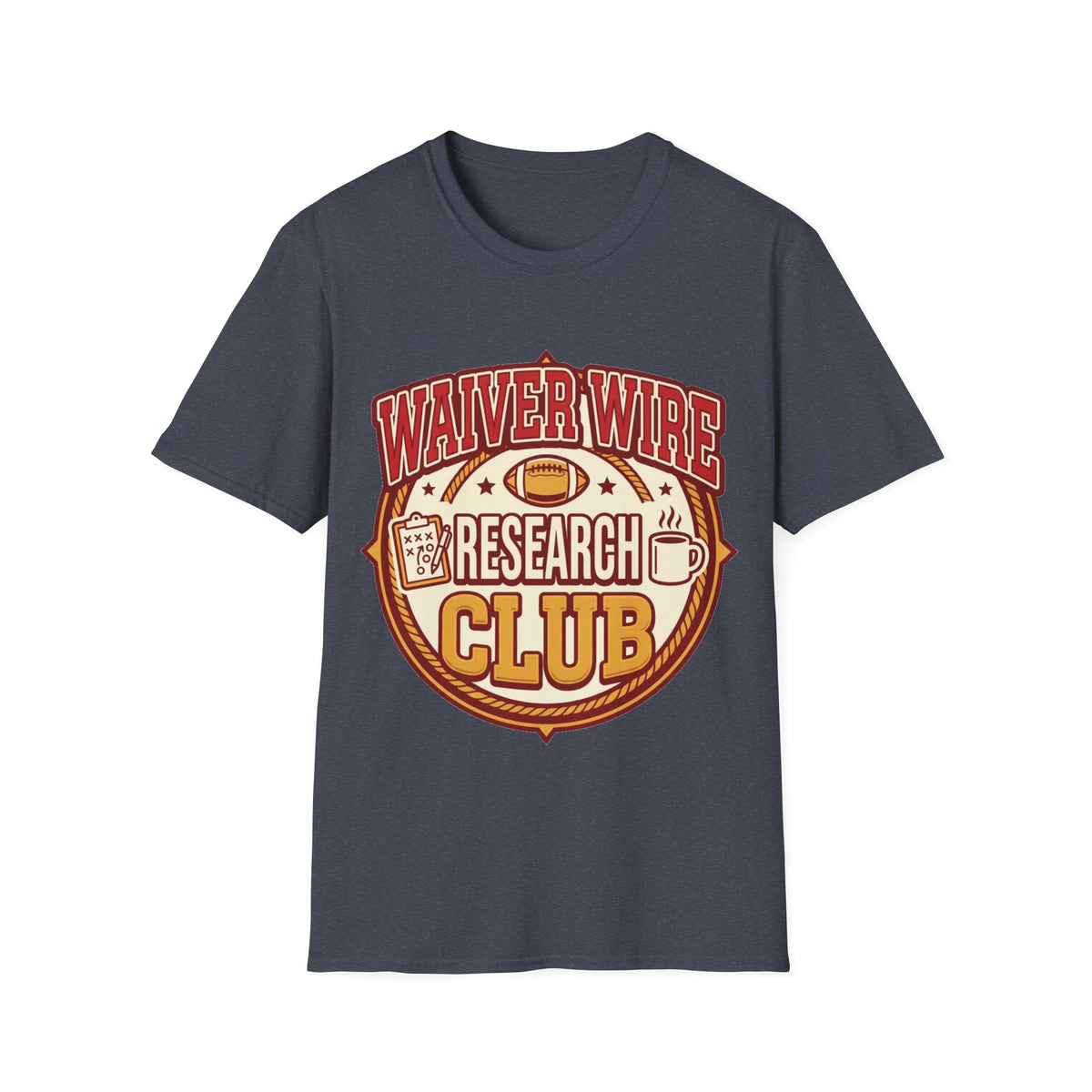 Waiver Wire Research Club Football T-Shirt — Fantasy Football Fan Tee - Trending Now - August 2026