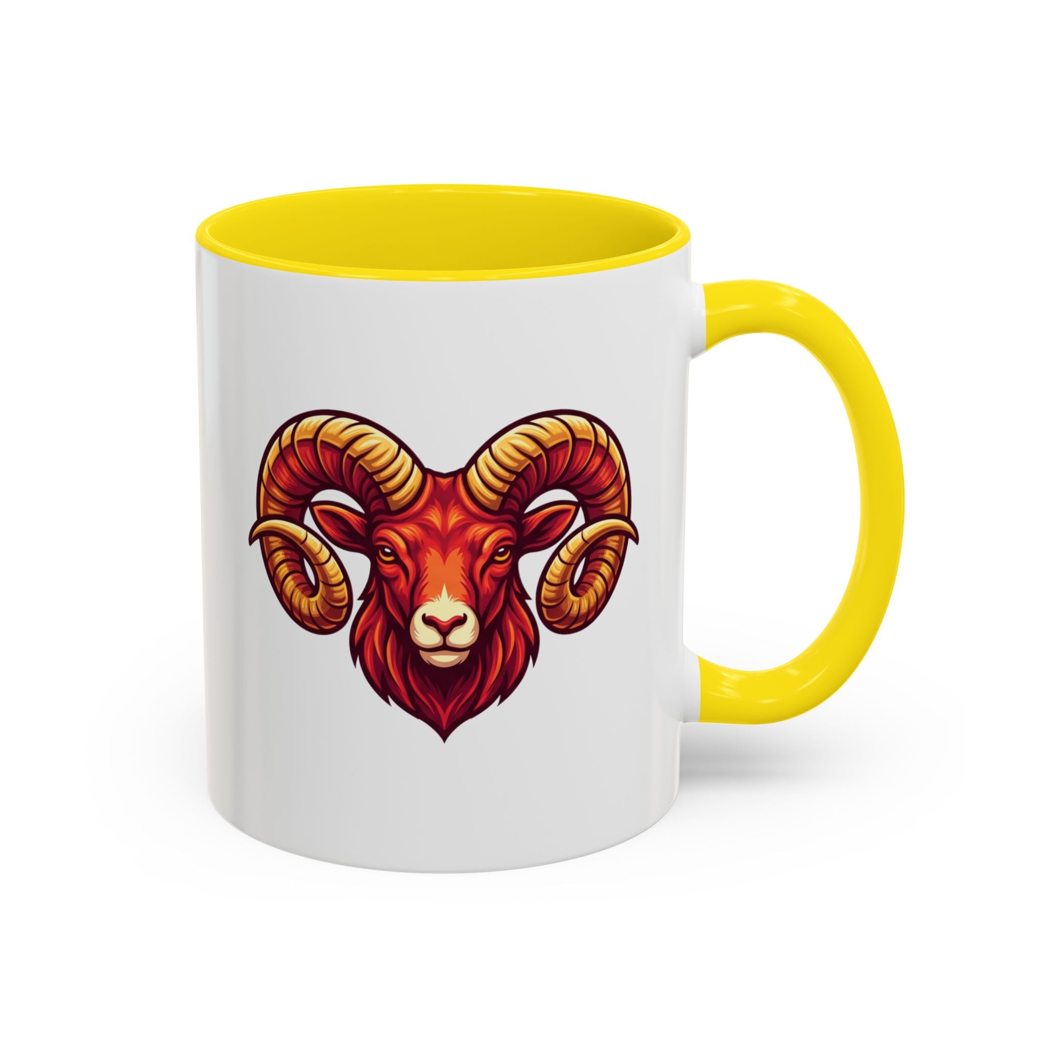 Aries Ram Accent Coffee Mug — Zodiac Goat Horoscope Gift