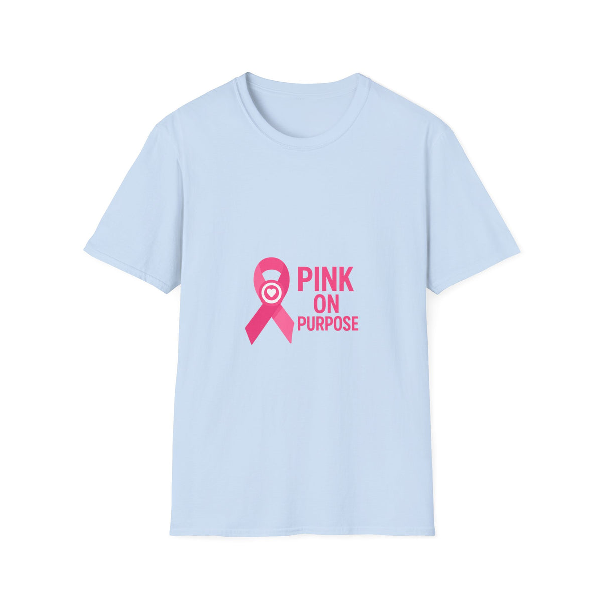 Pink On Purpose T-Shirt — Breast Cancer Awareness Ribbon Tee - Trending Now - October 2026